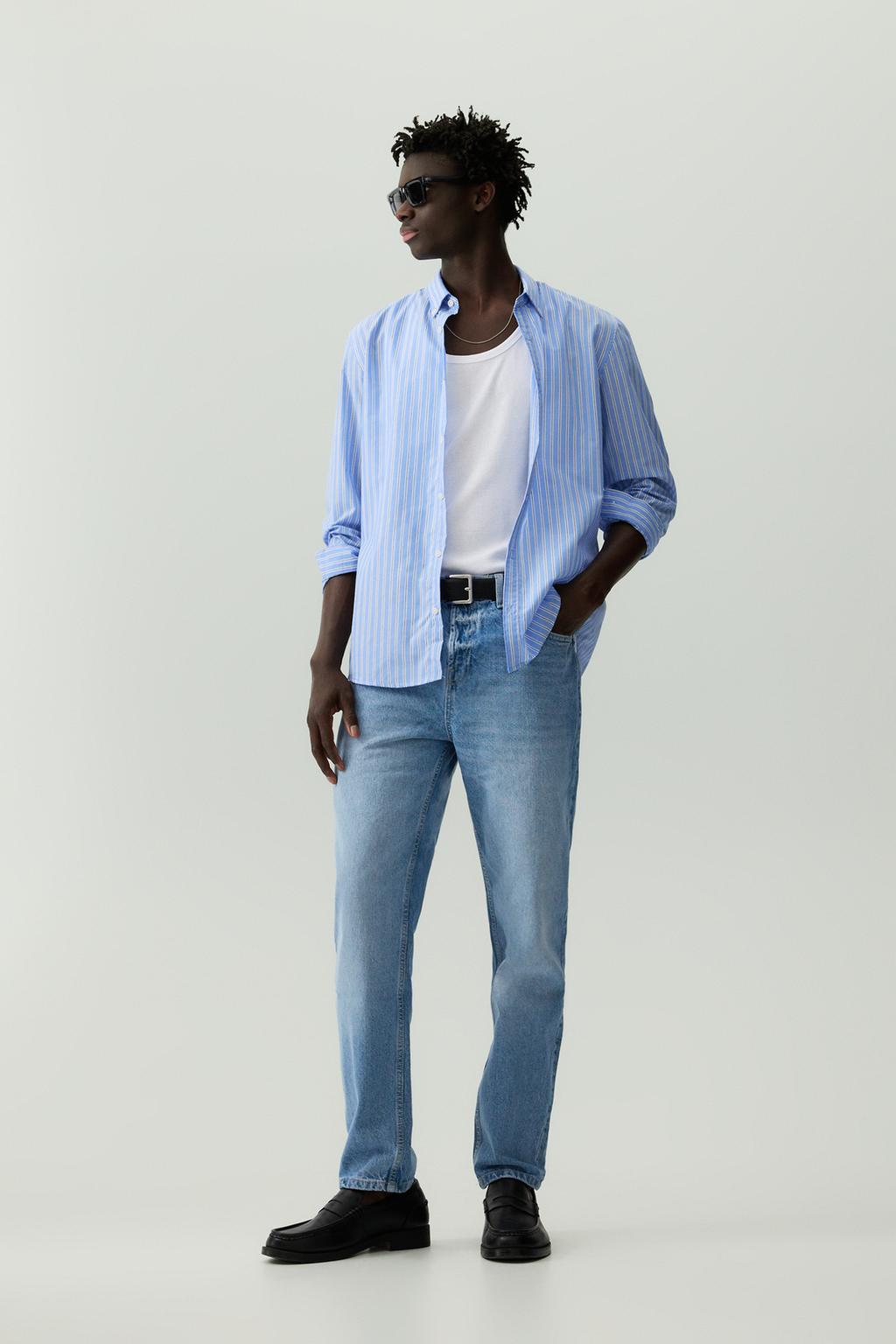Striped formal shirt