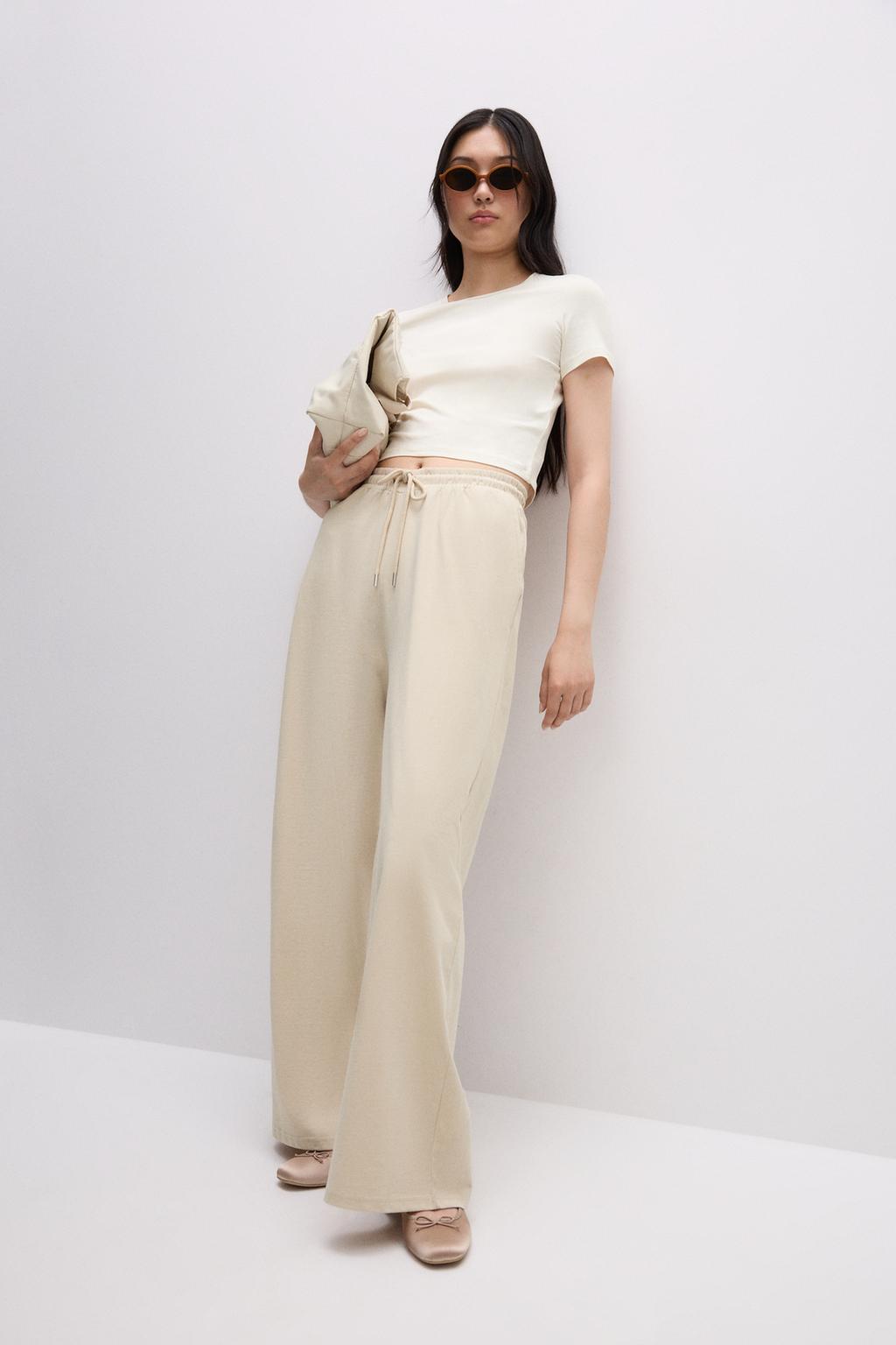 Pantalón wide leg heavy