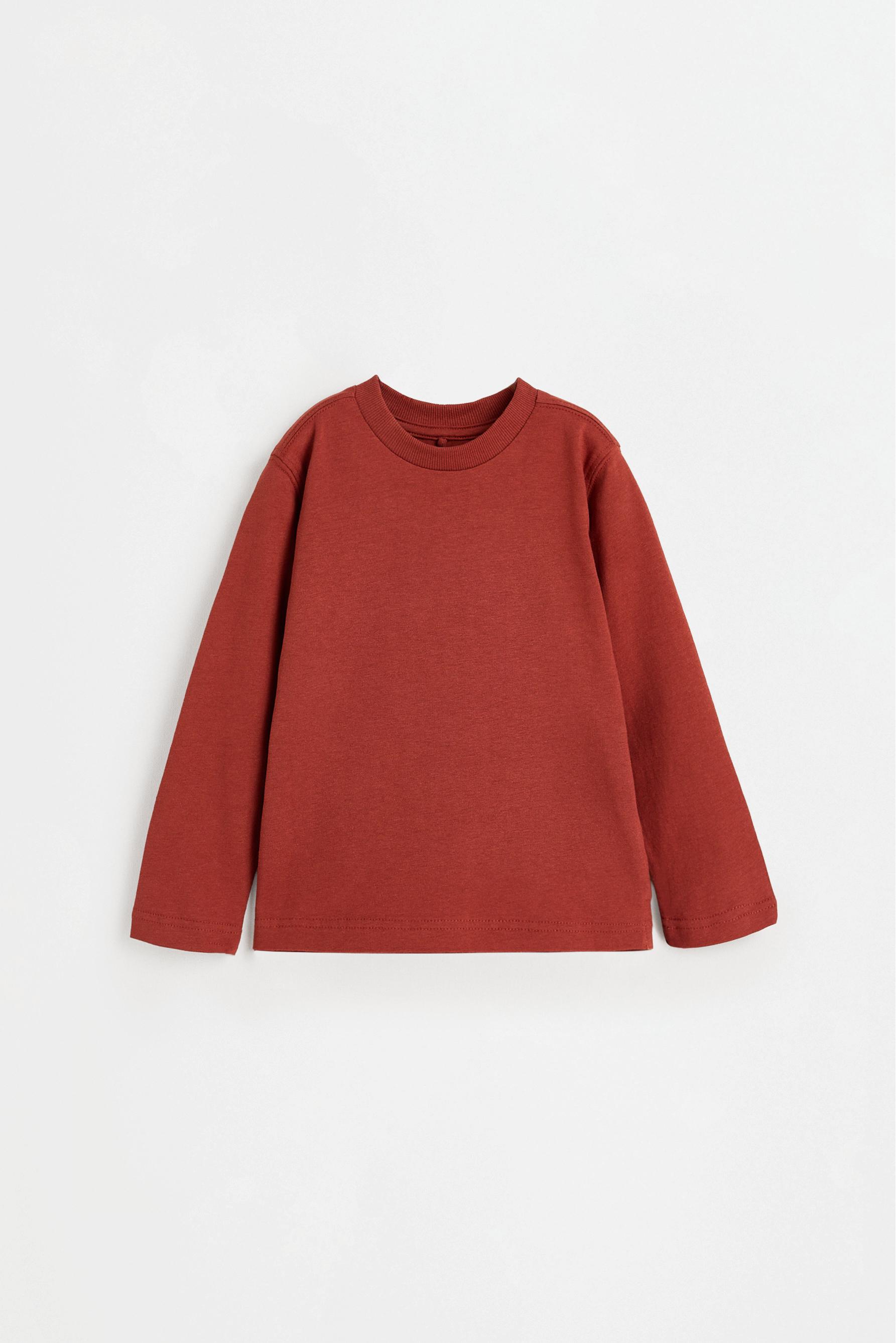 Pack of 4 plain long sleeve T-shirts — ECRU