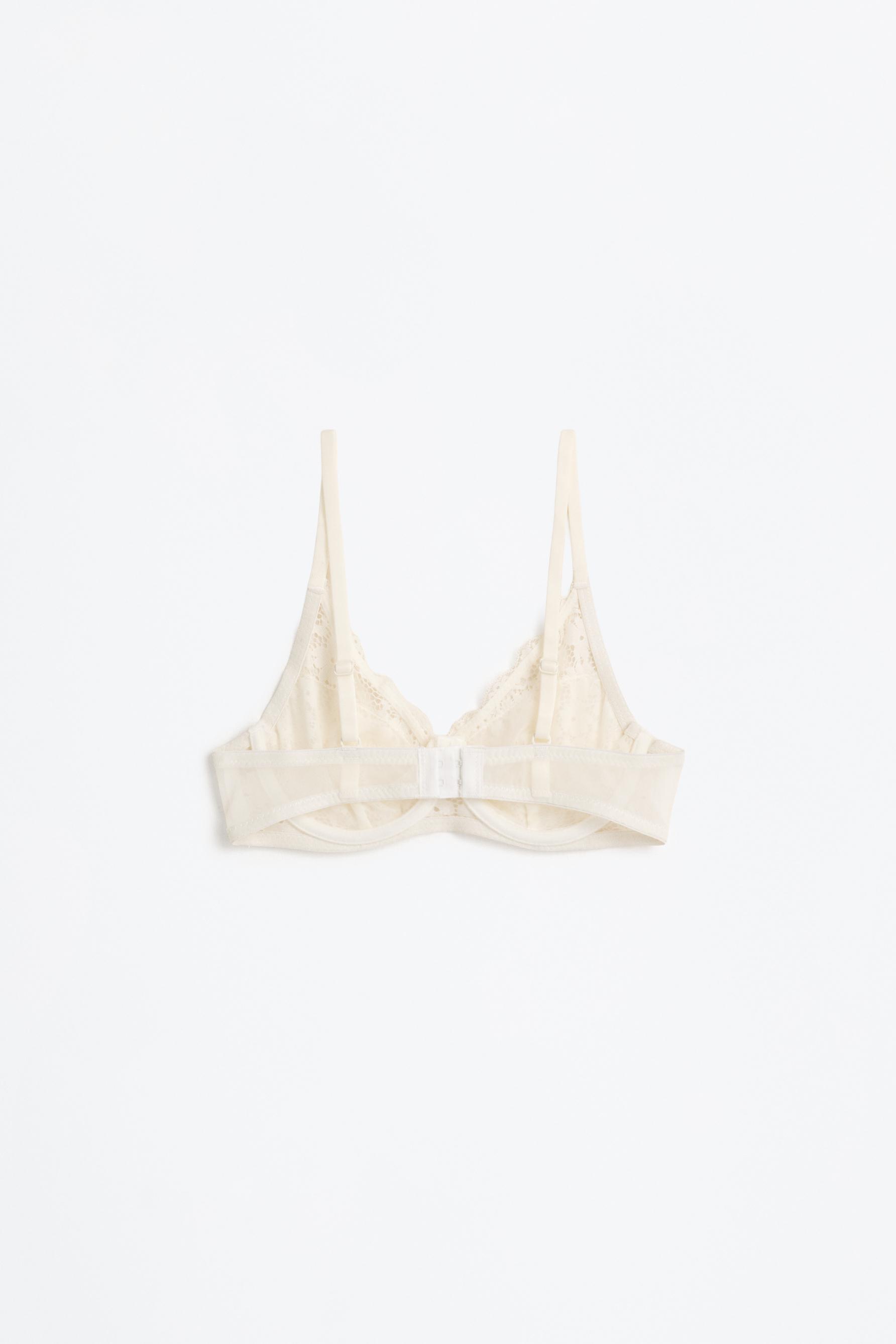 Lace bra — WHITE