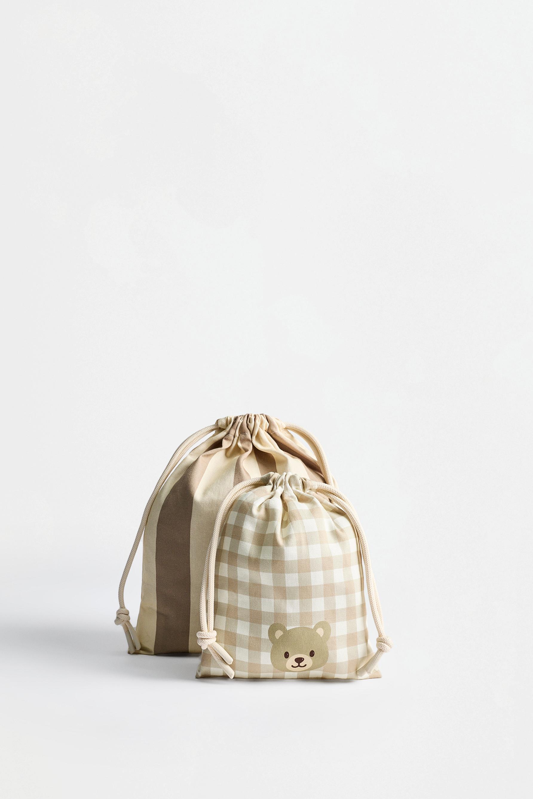 Bear and bunny adjustable bags (Pack of 2) — ECRU/BEIGE