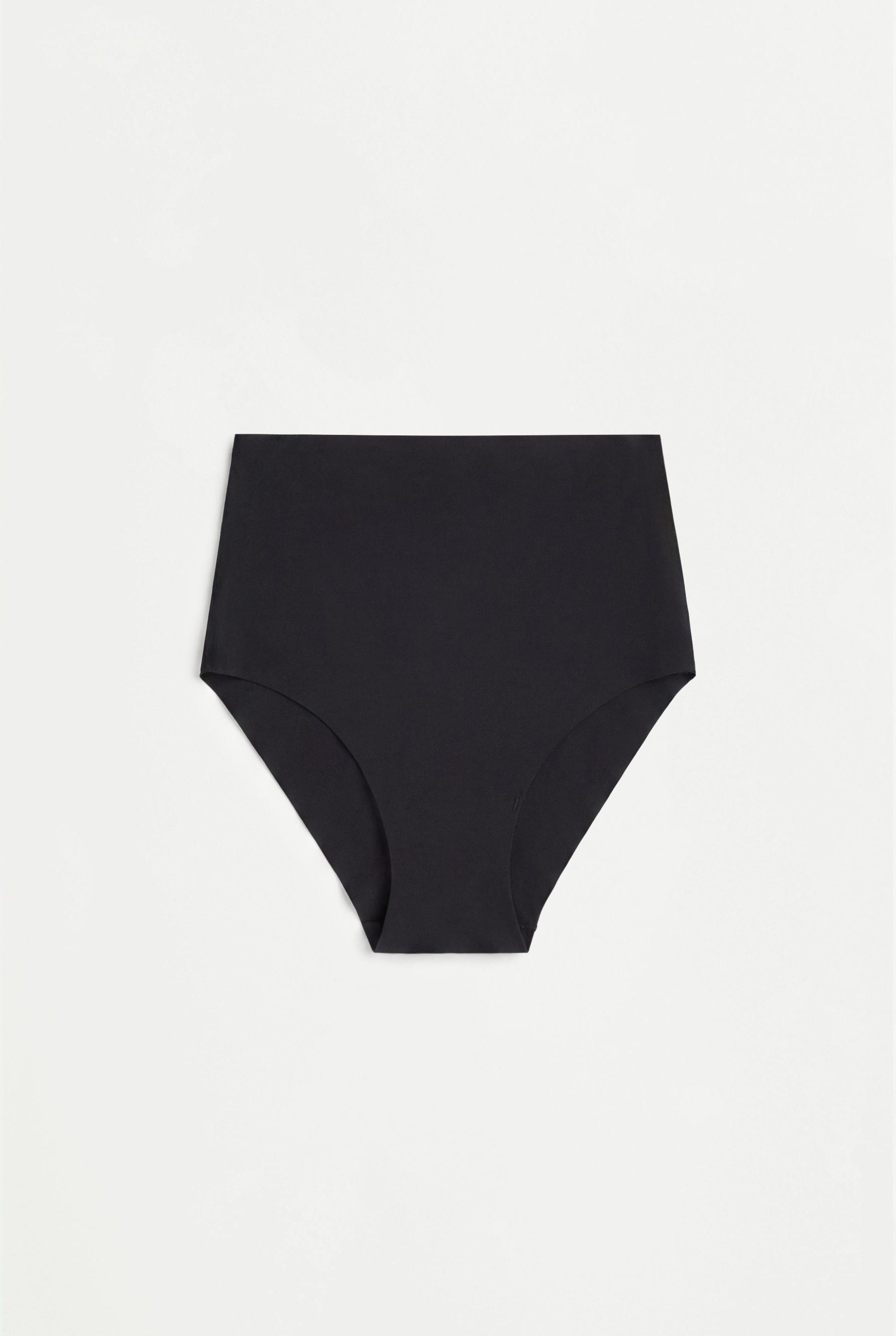 High-waist shaper briefs — BLACK