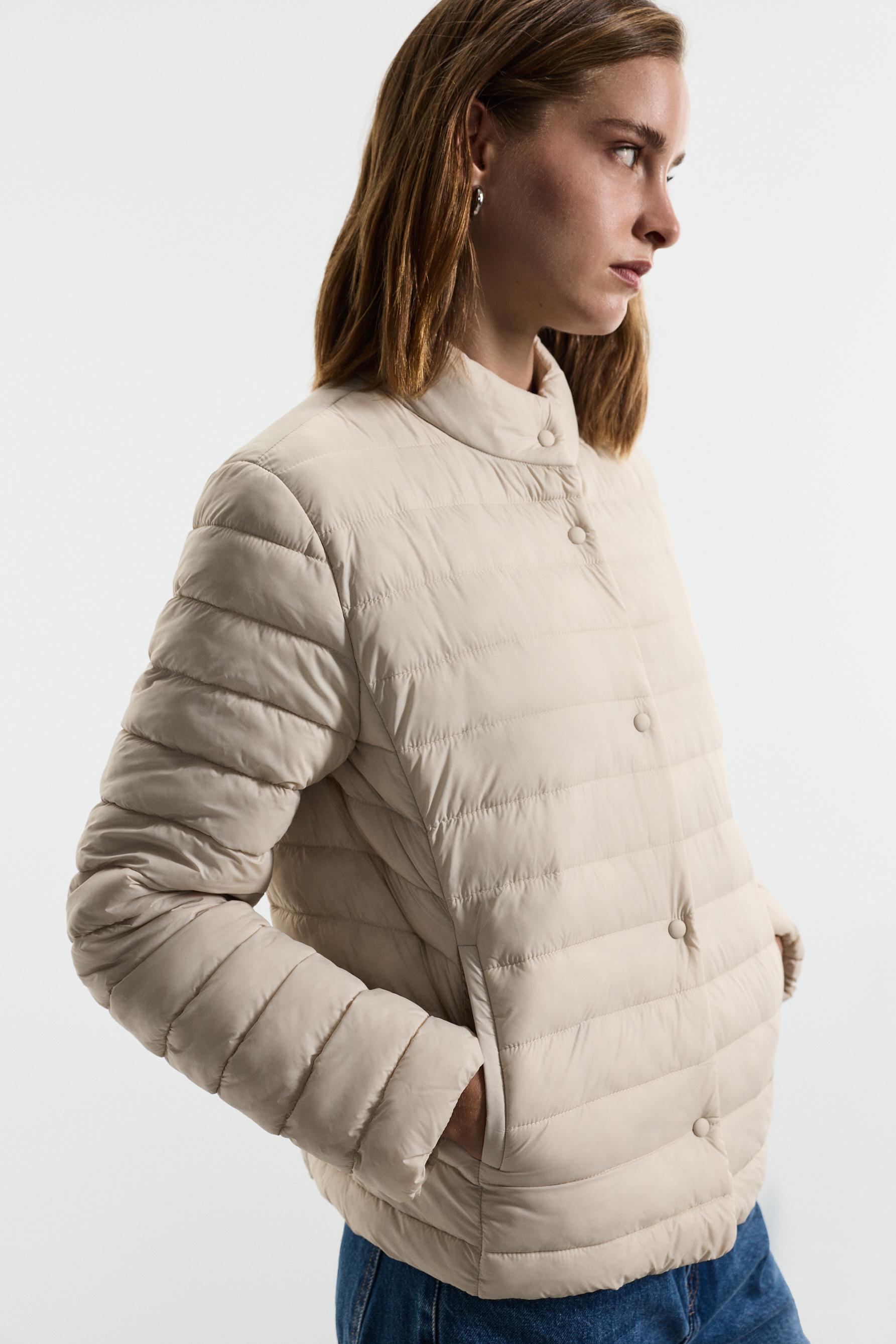 Lightweight quilted jacket — ECRU