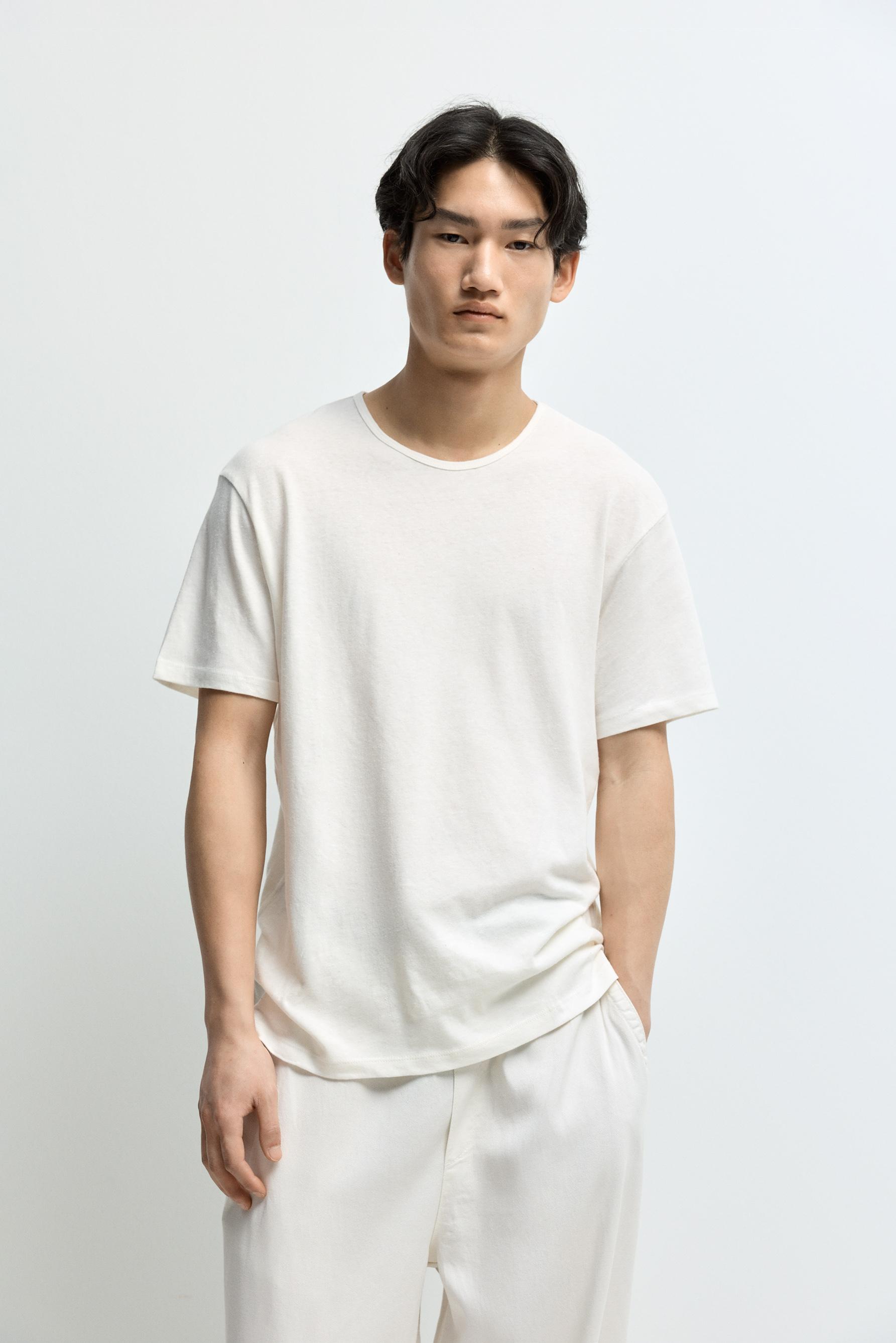 Camiseta algodón - lino