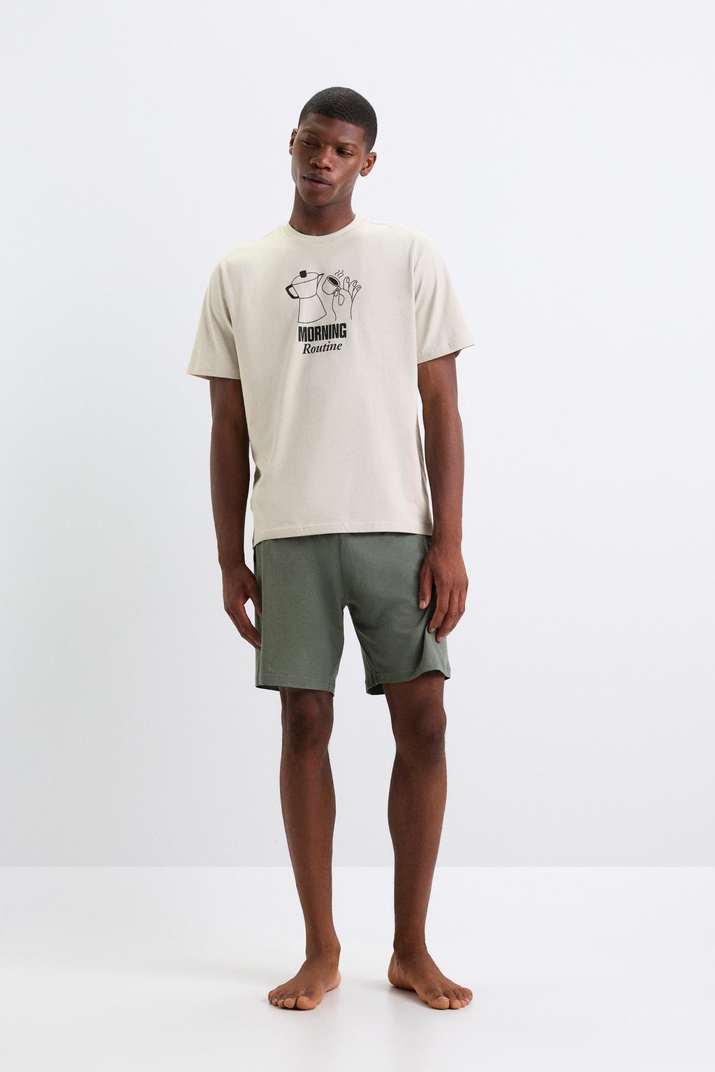 Short printed pyjamas