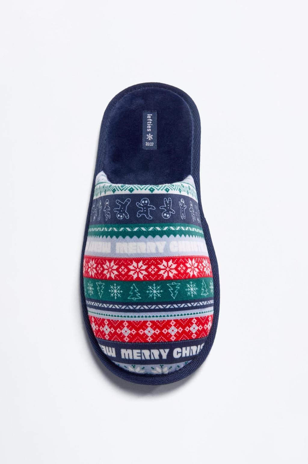 Mujer | Zapatilla de casa navideña