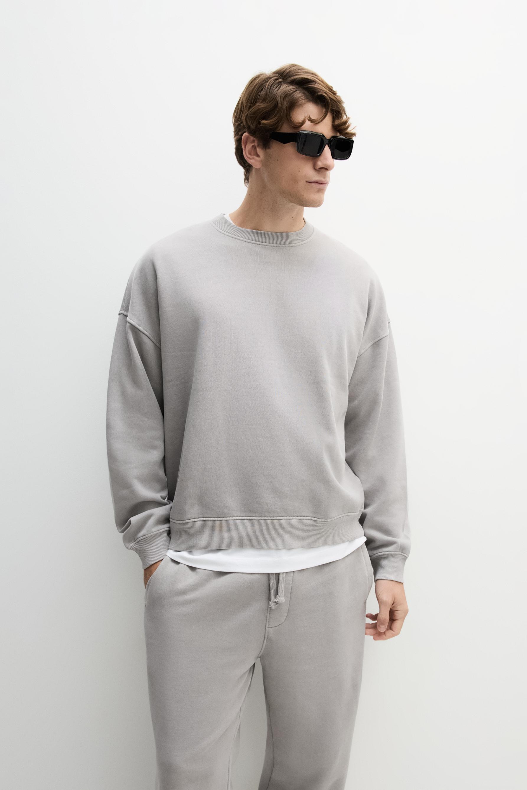 Sudadera oversize efecto lavado