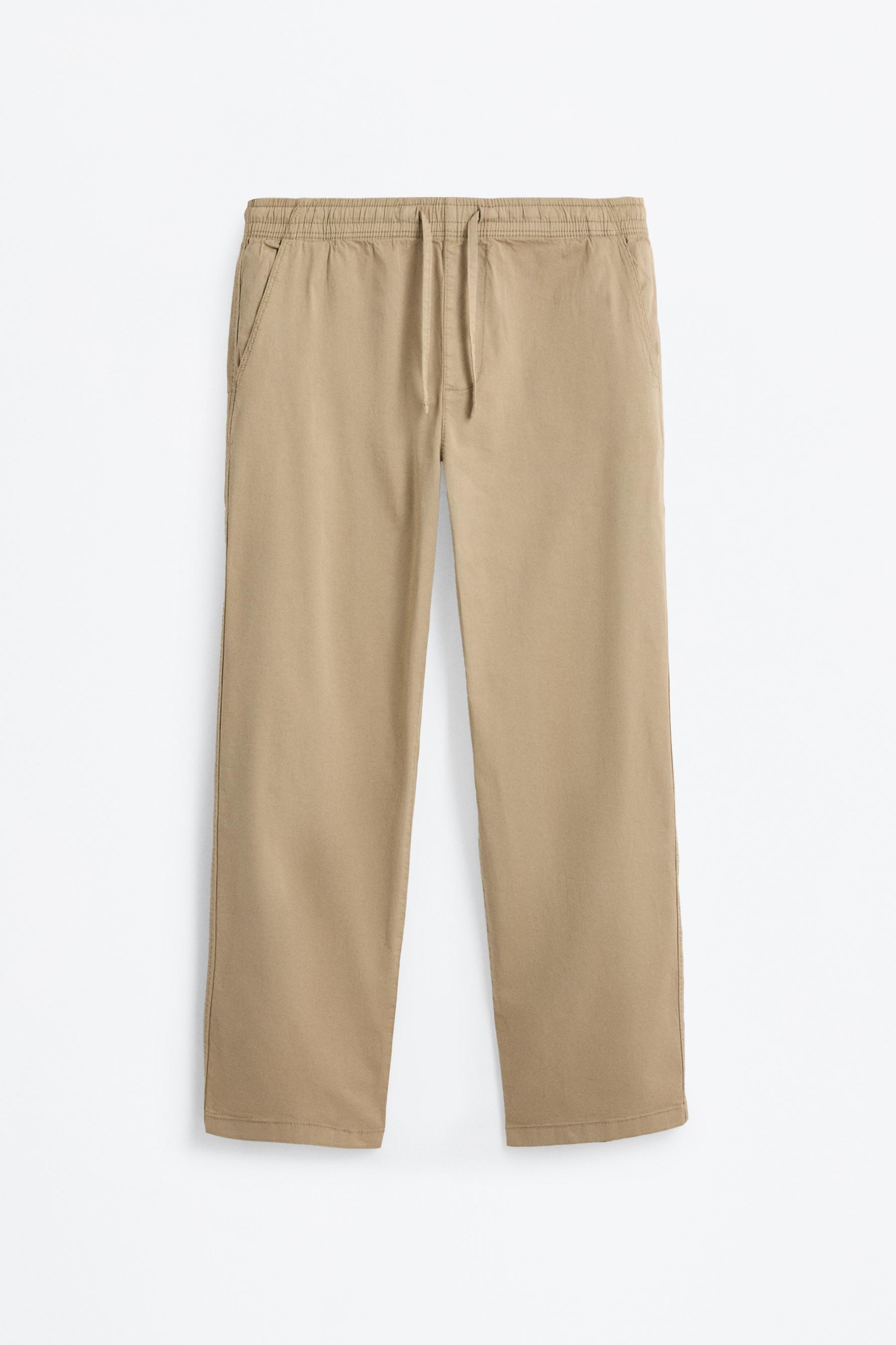 Slim fit jogger trousers — SAND