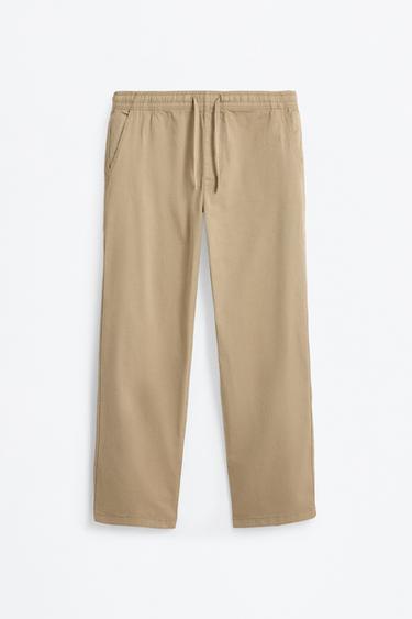 Slim fit jogger trousers — SAND 6