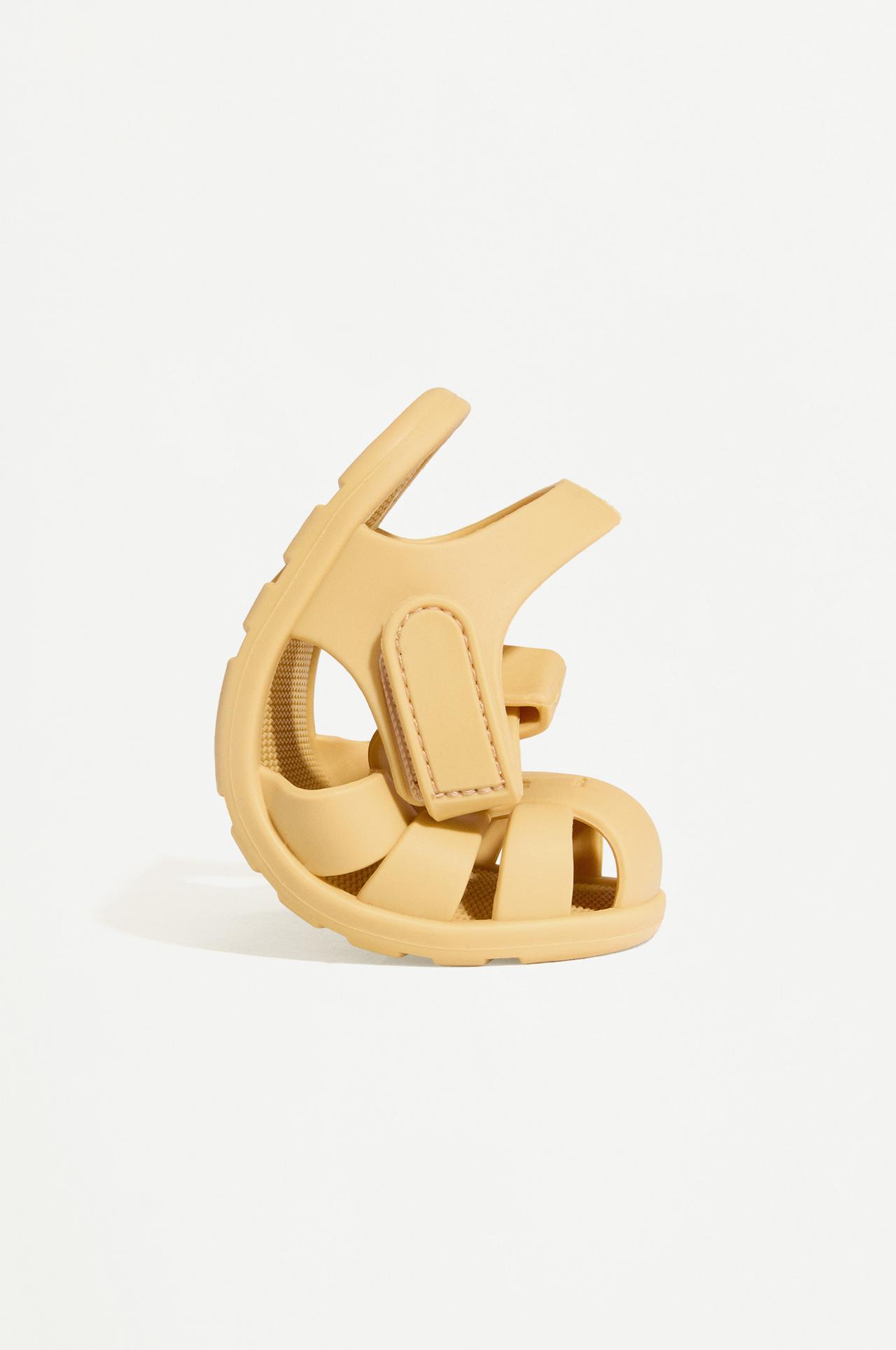 Barefoot cage sandals — MUSTARD