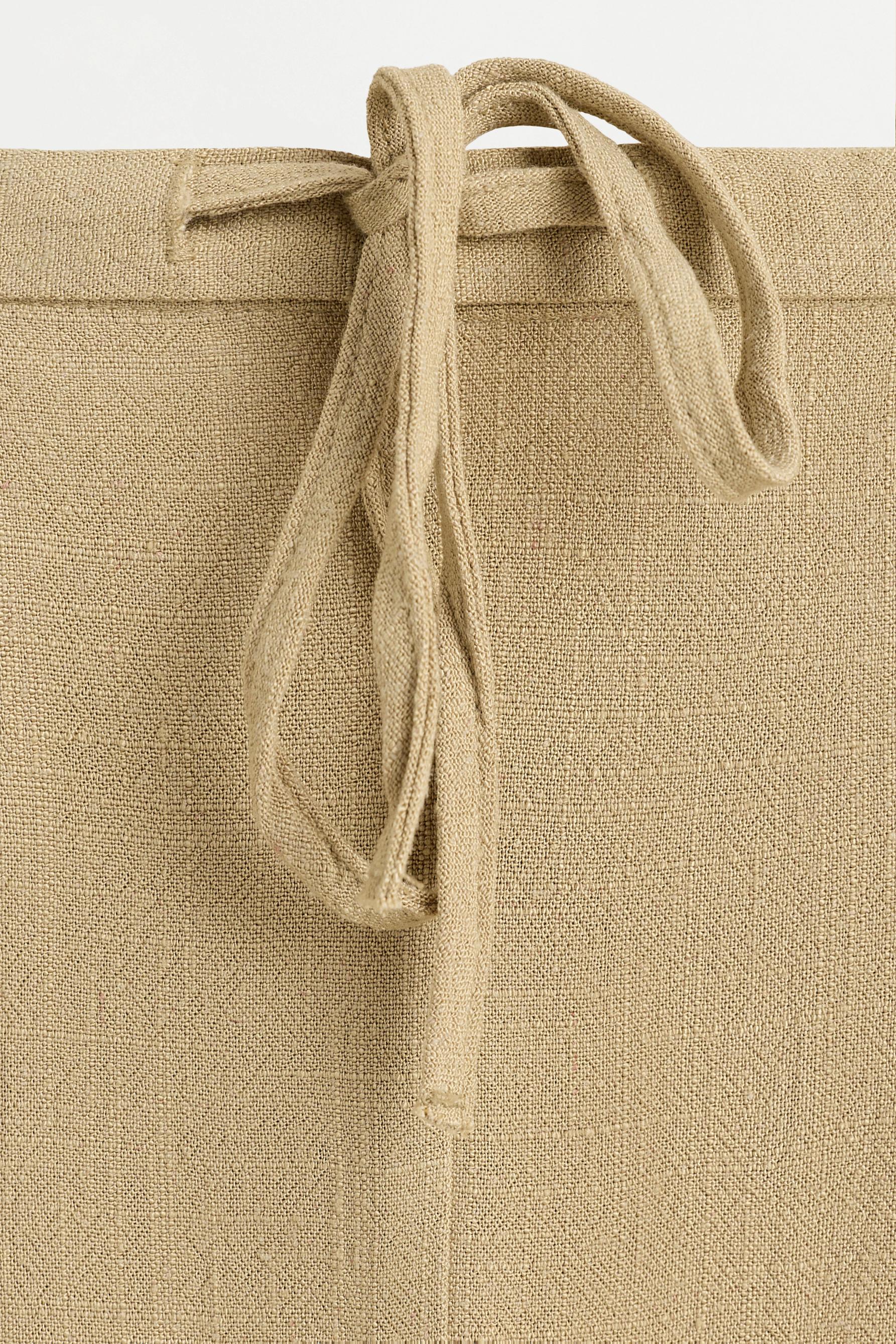 Rustic wide-leg trousers — PALE KHAKI