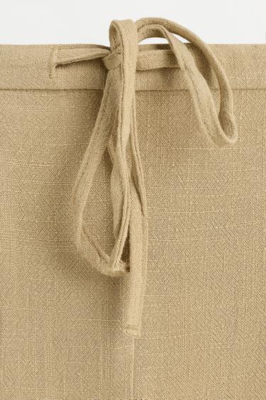 Rustic wide-leg trousers — PALE KHAKI 7