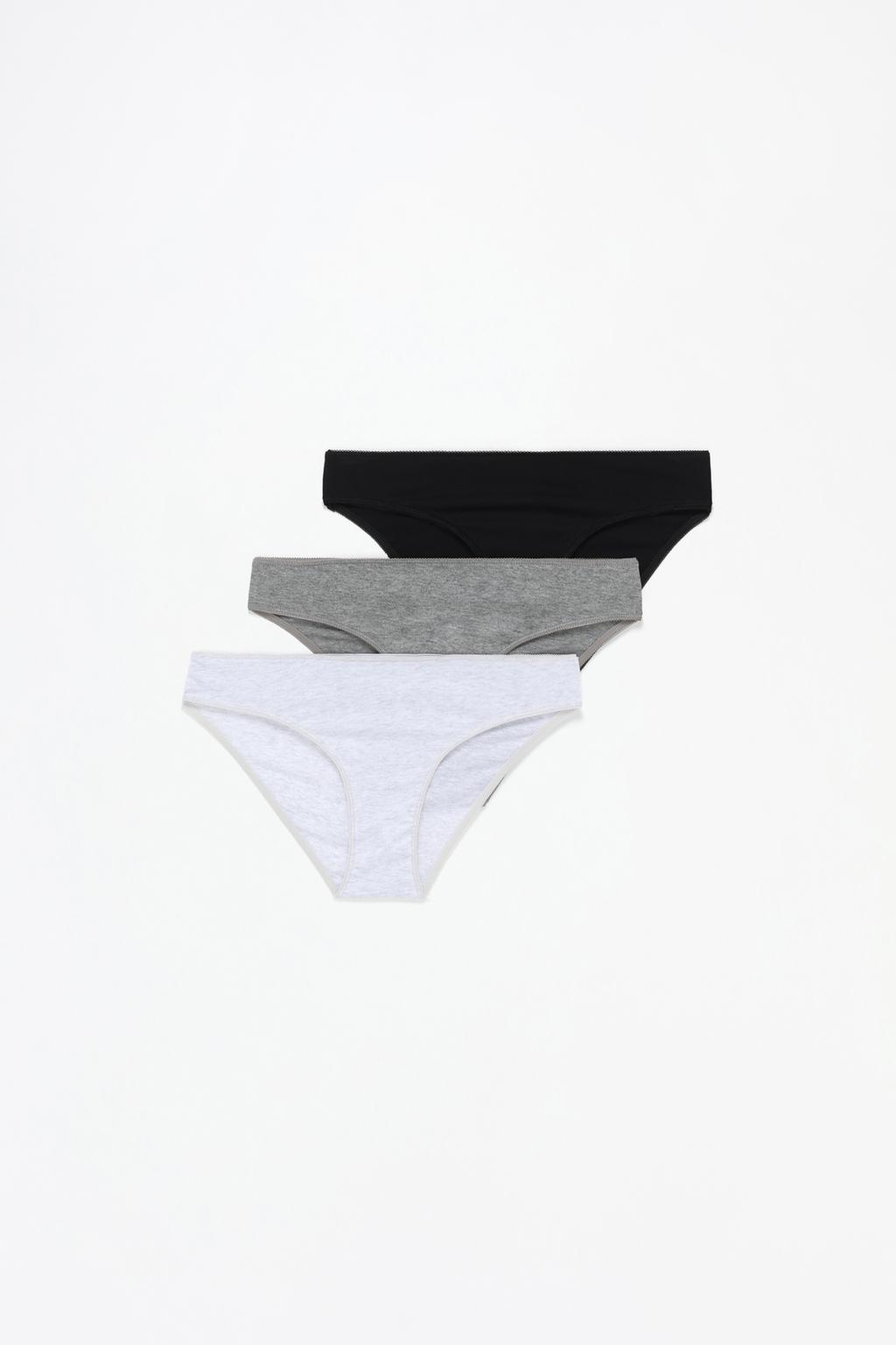 Pack de 3 braguitas clásicas de algodón