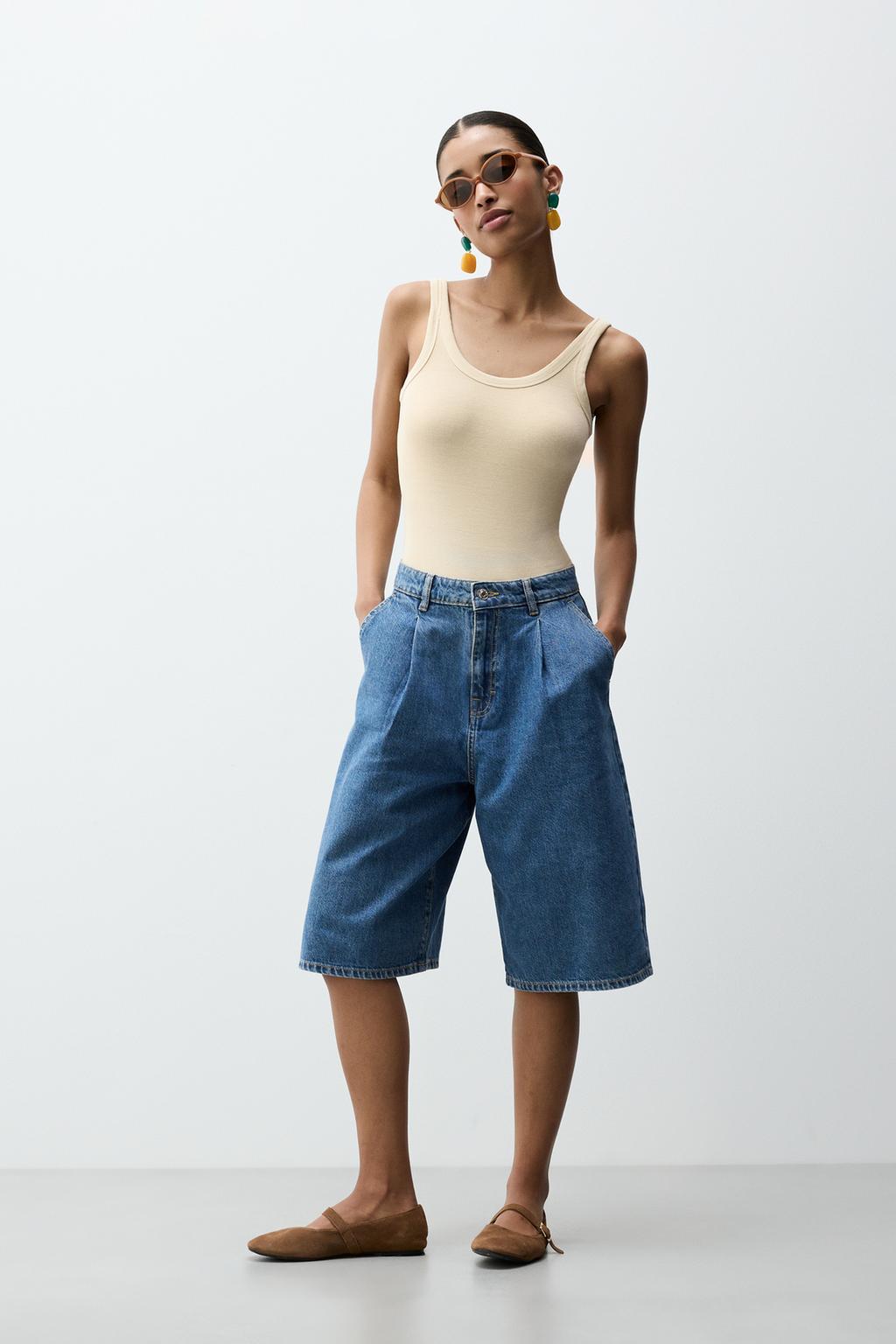 Denim Bermuda jorts