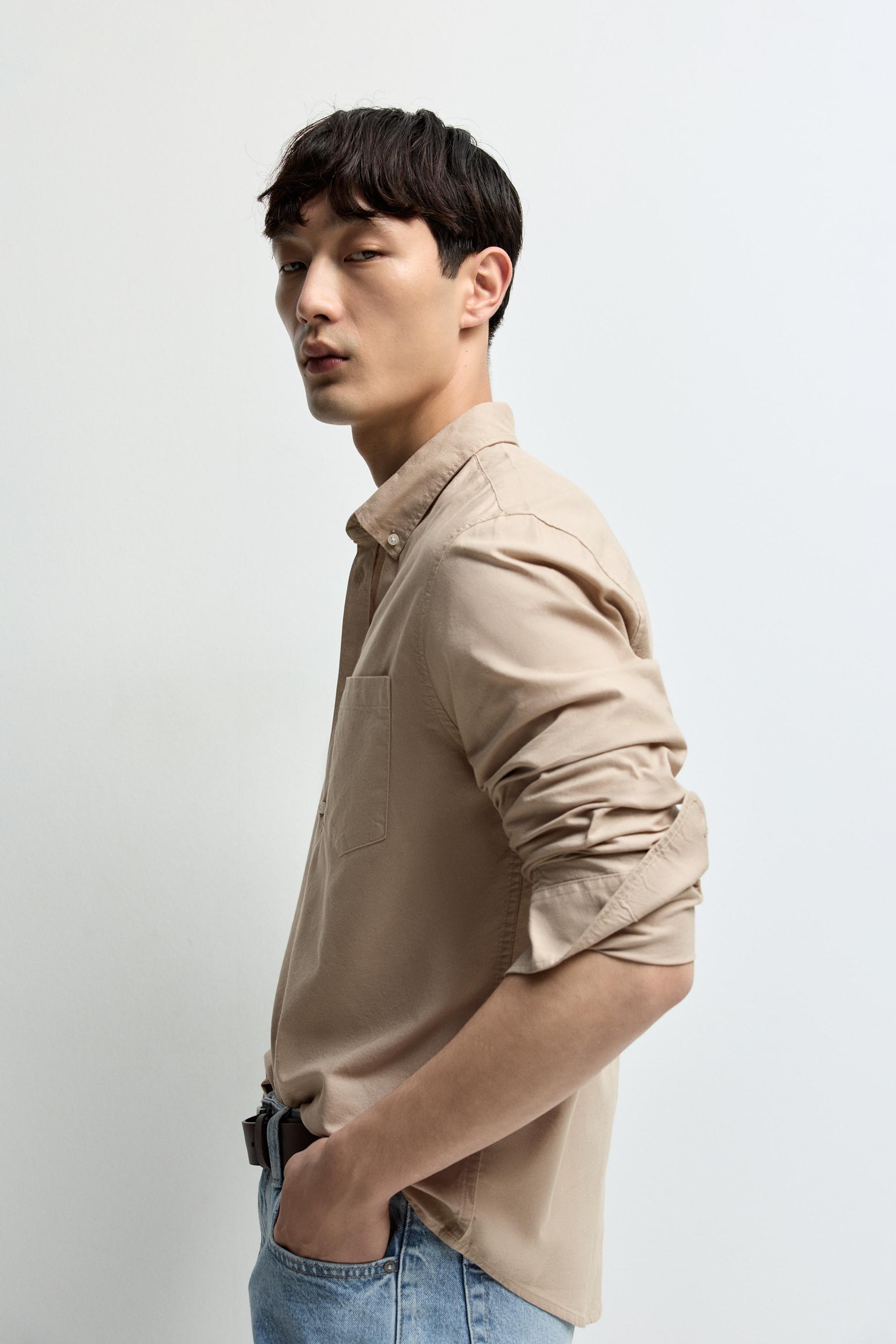 Oxford shirt — PALE OCHRE