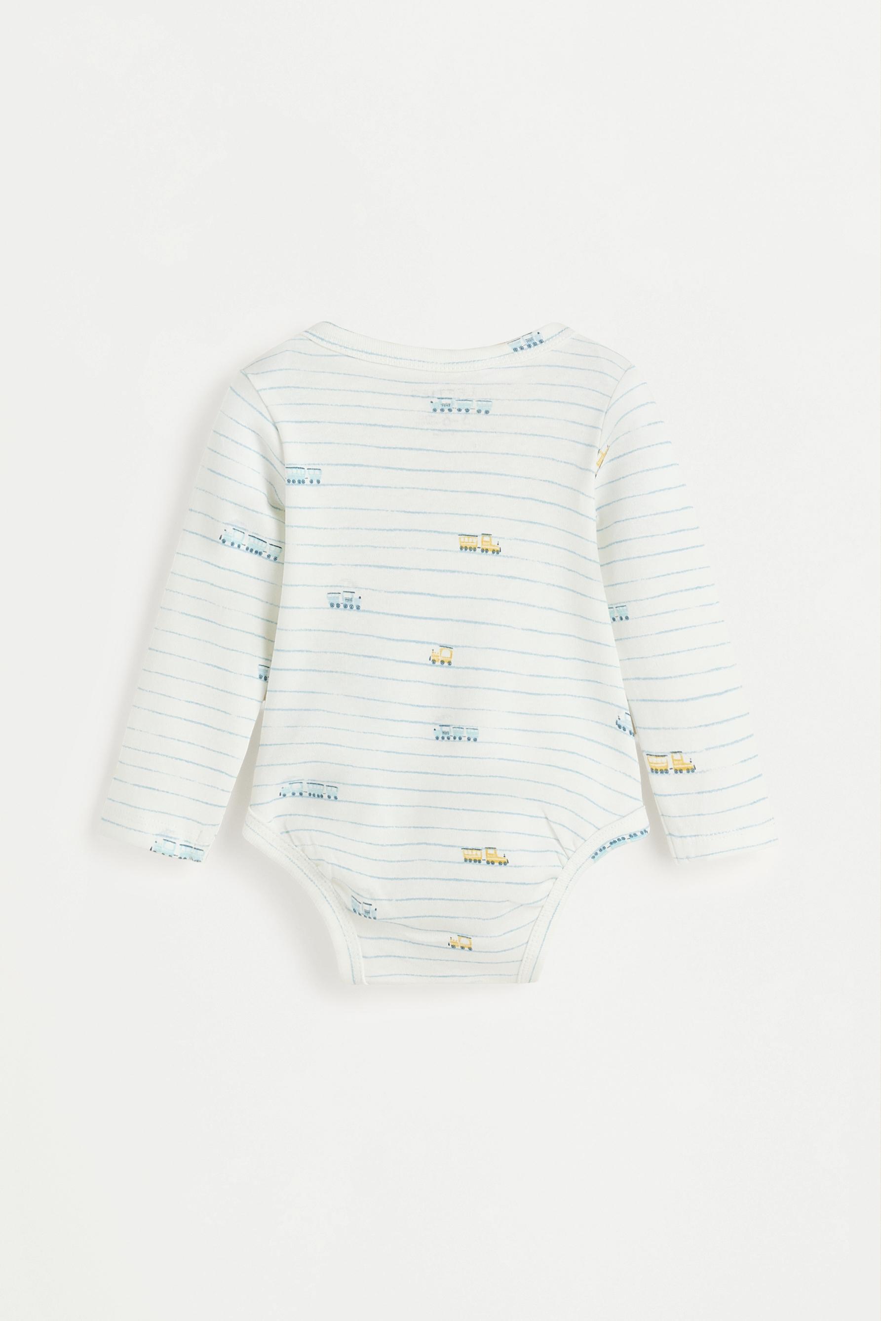 Interlock bodysuit, footed leggings and hat set — ECRU