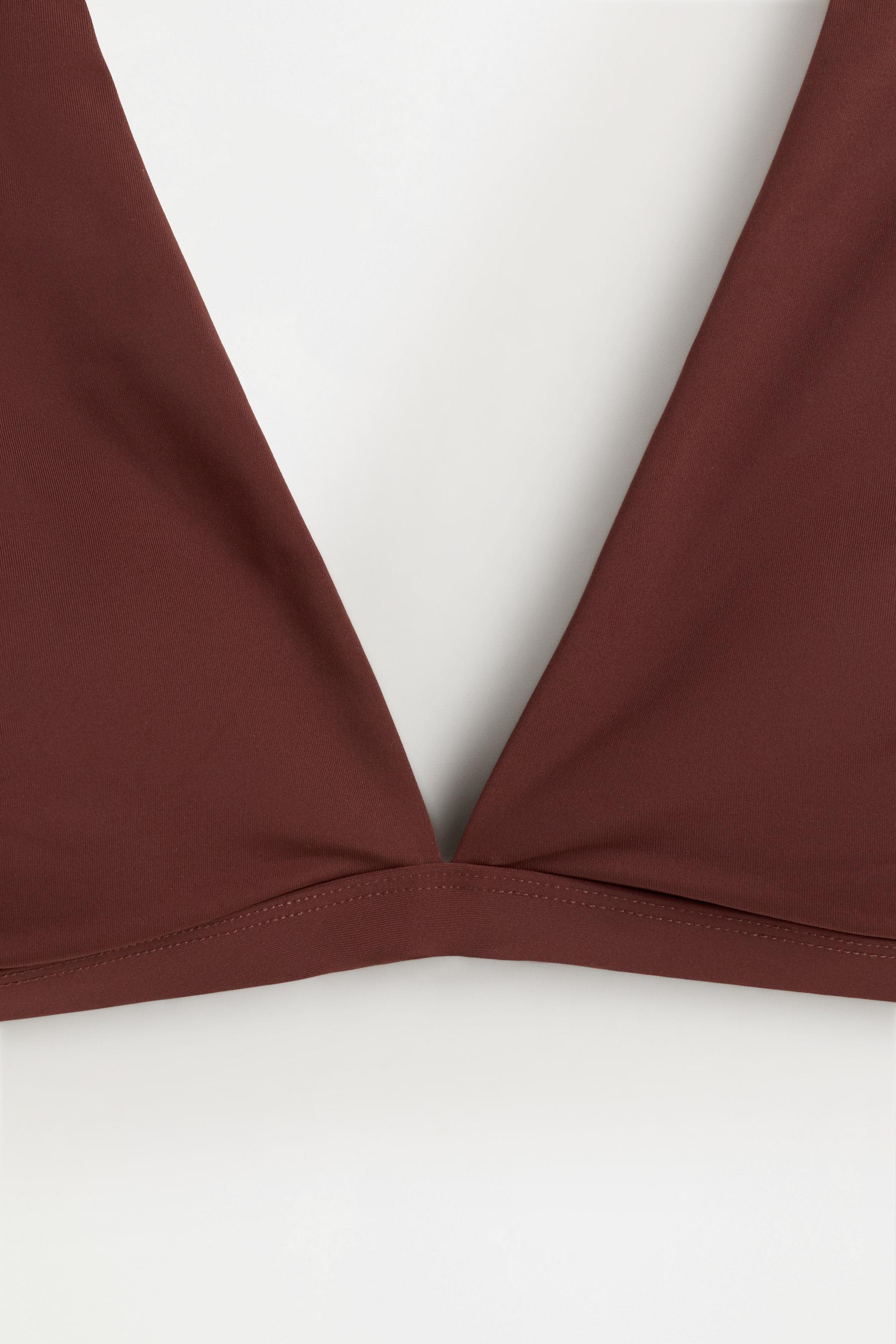 Basic bikini top — PALE BROWN