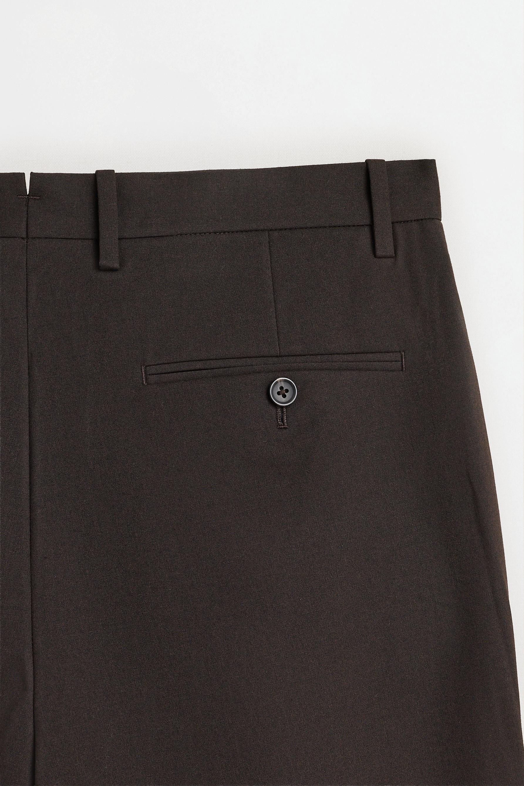 Slim fit suit trousers — BROWN