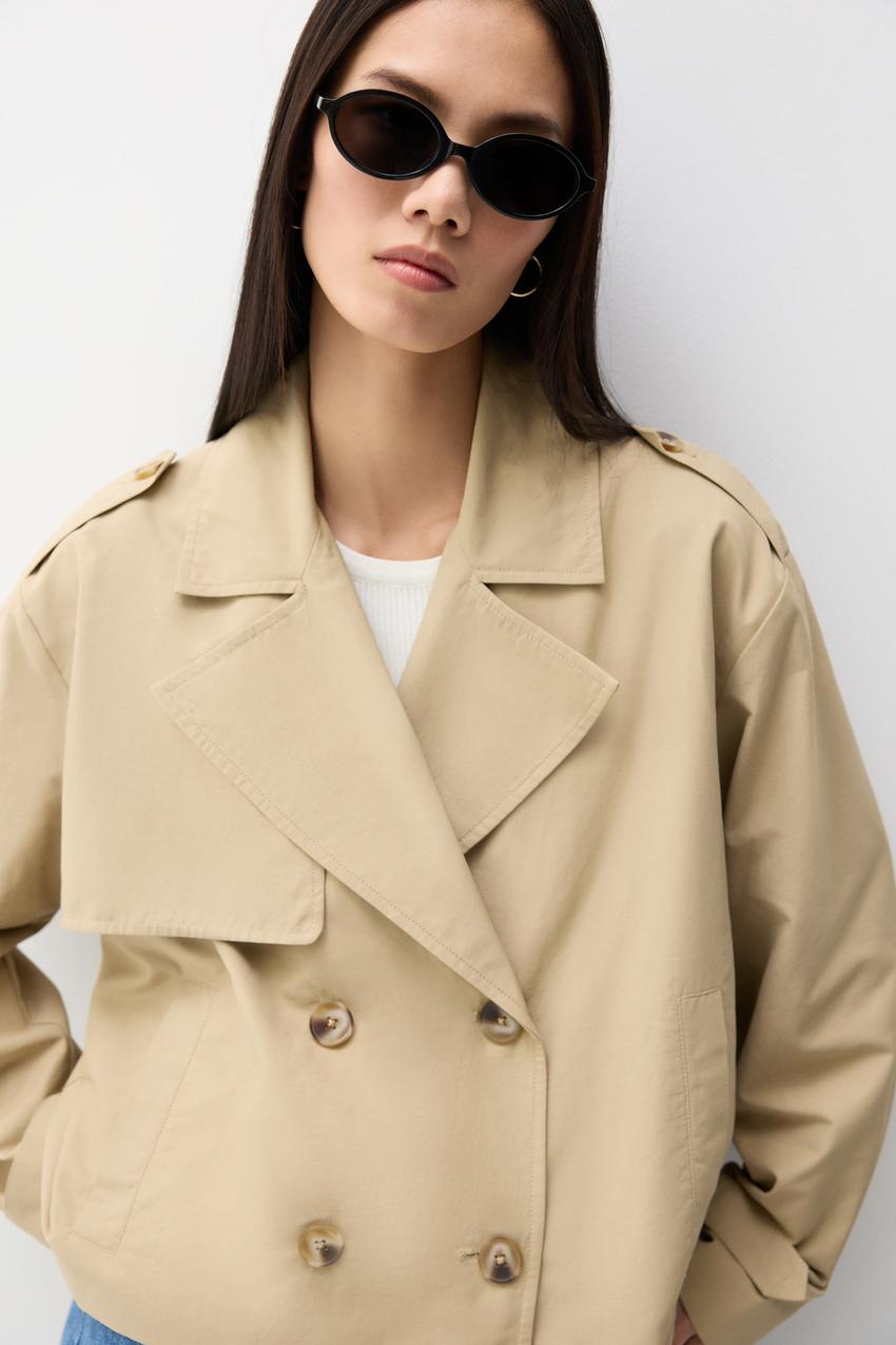 Gabardina corta Pantalones ROPA Mujer Lefties ESPAÑA