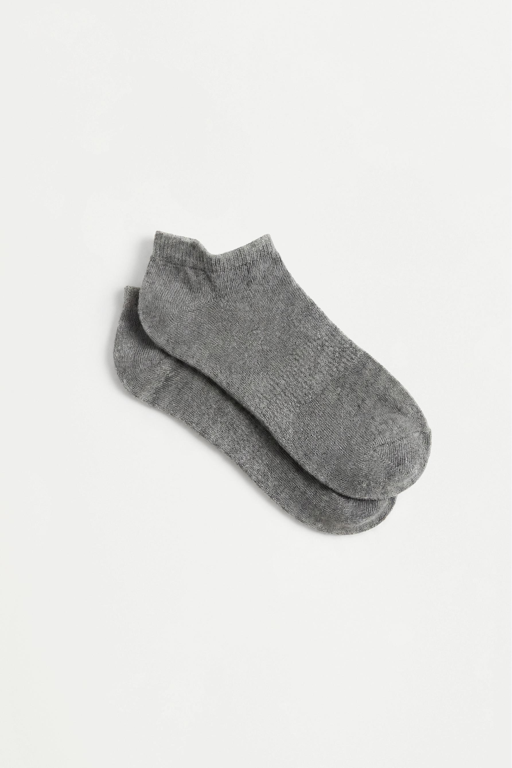 Basic No-Show Socks (4-Pack) — GREY