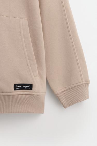 Zip-up hoodie — SAND 2