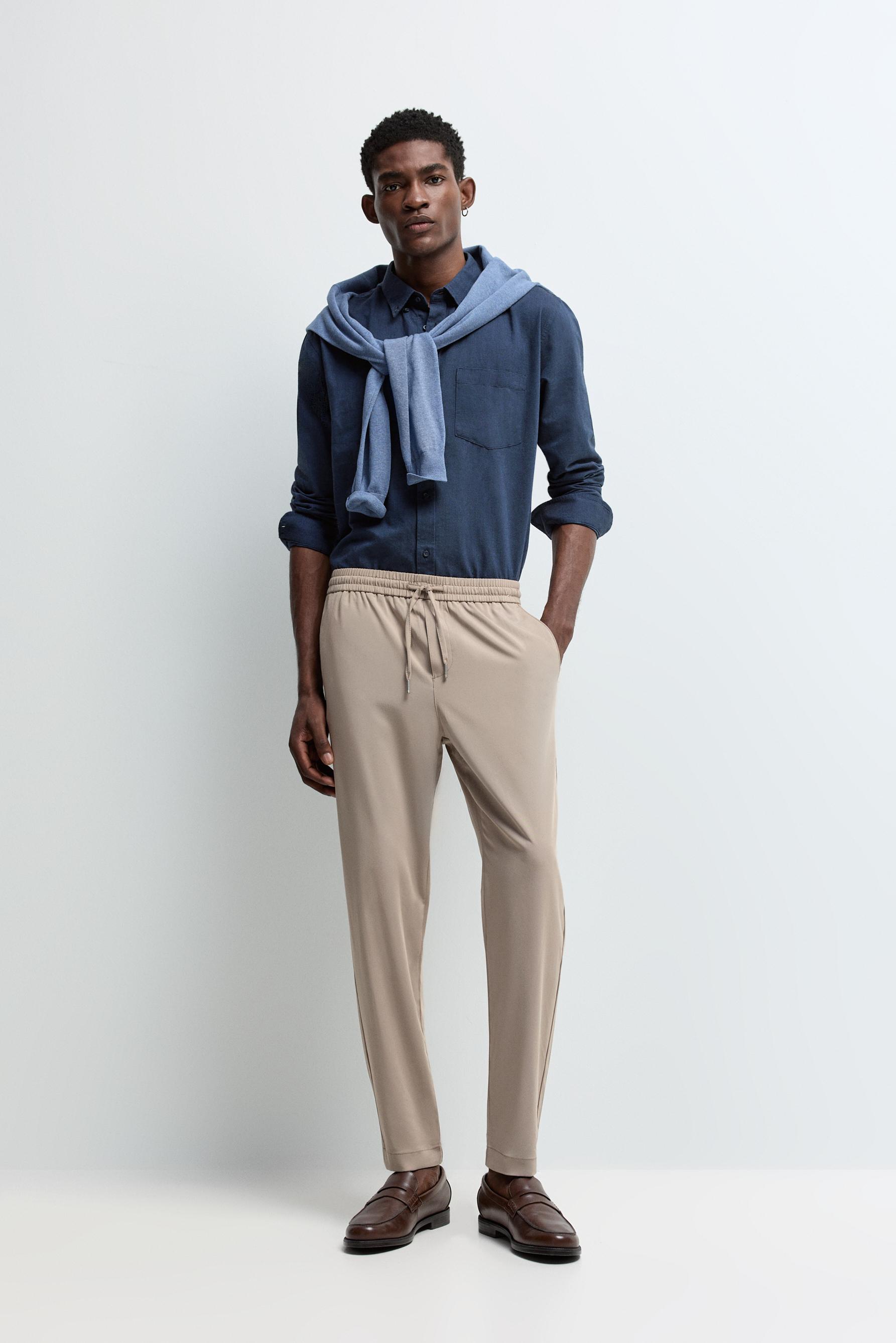 Tailored jogger trousers — SAND