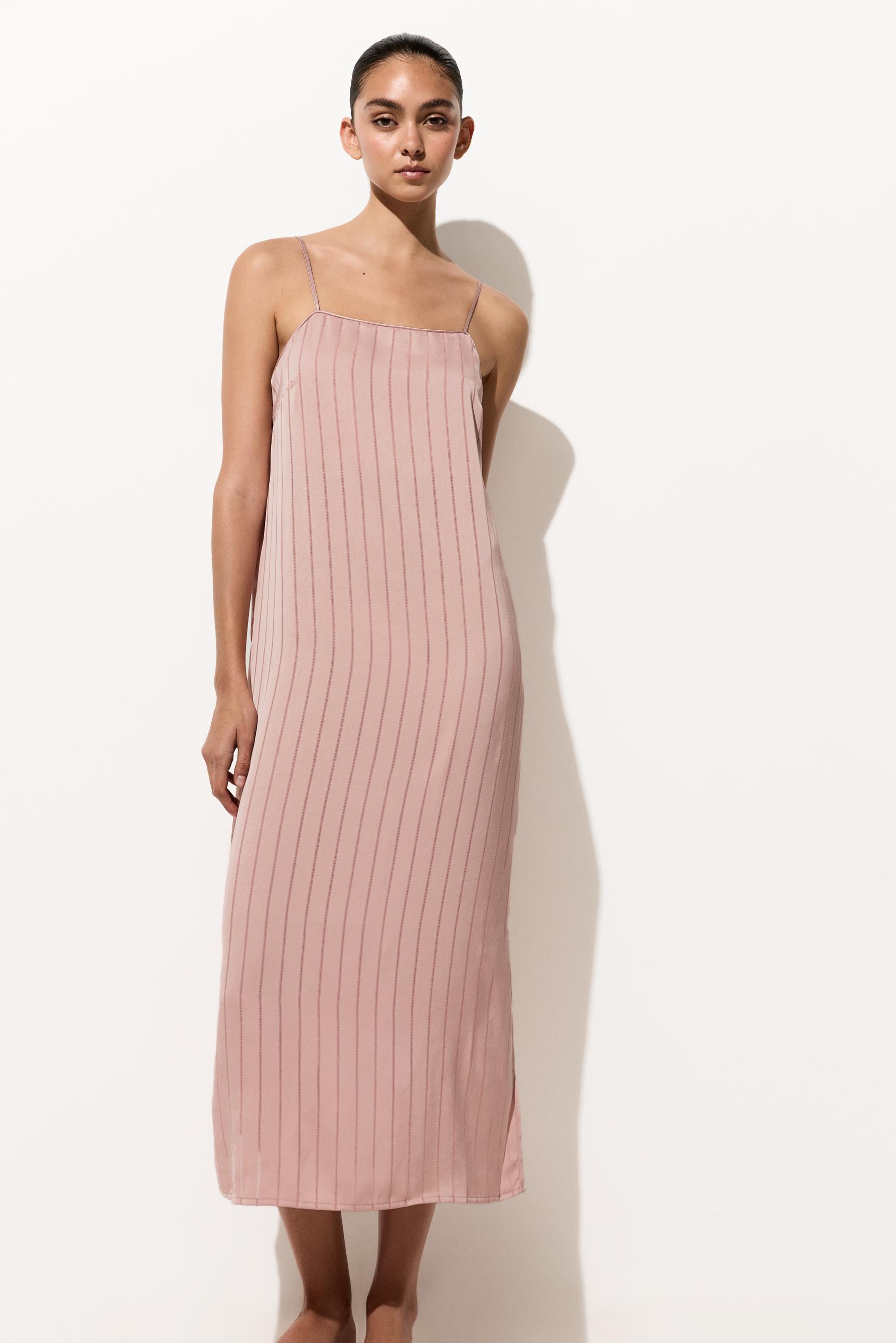 Satin camisole nightdress — PASTEL PINK