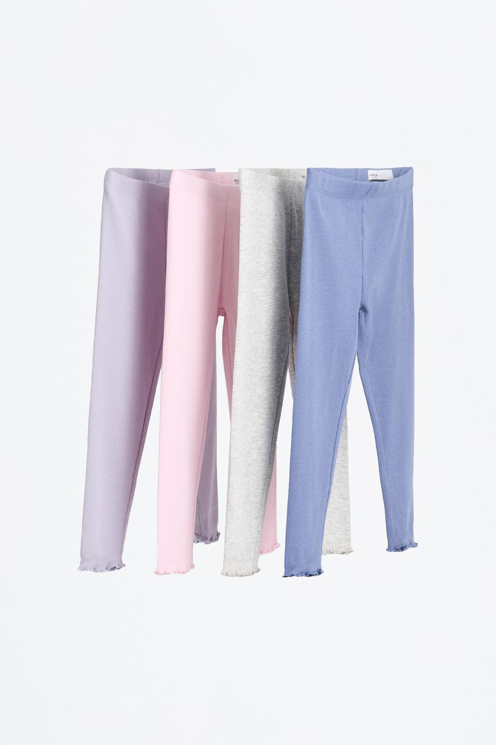 4-pack of ribbed leggings