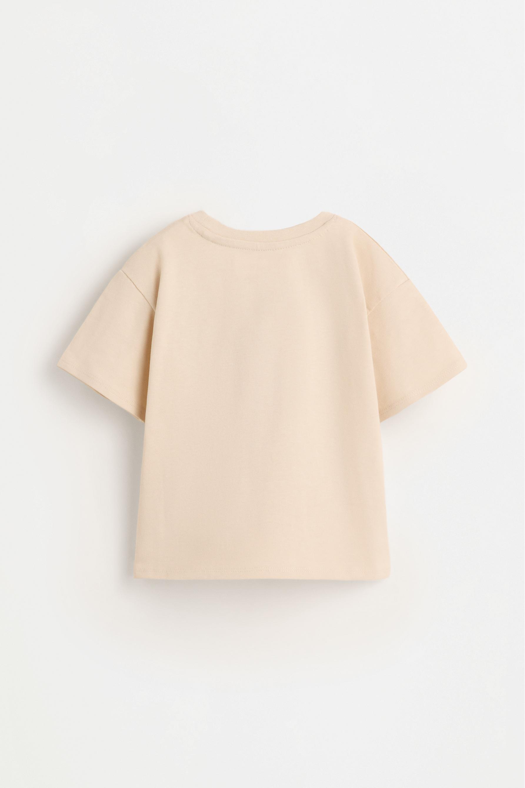 Heavy T-shirt and Bermuda shorts co-ord — ECRU (alternate view)