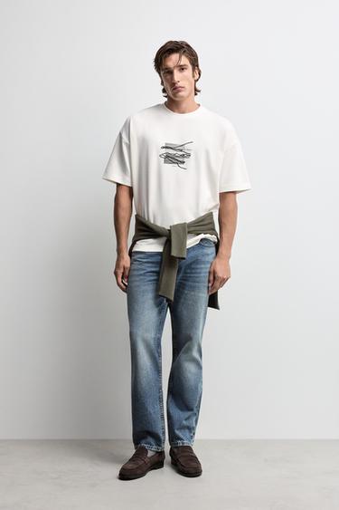 Printed interlock T-shirt — OFF WHITE 2