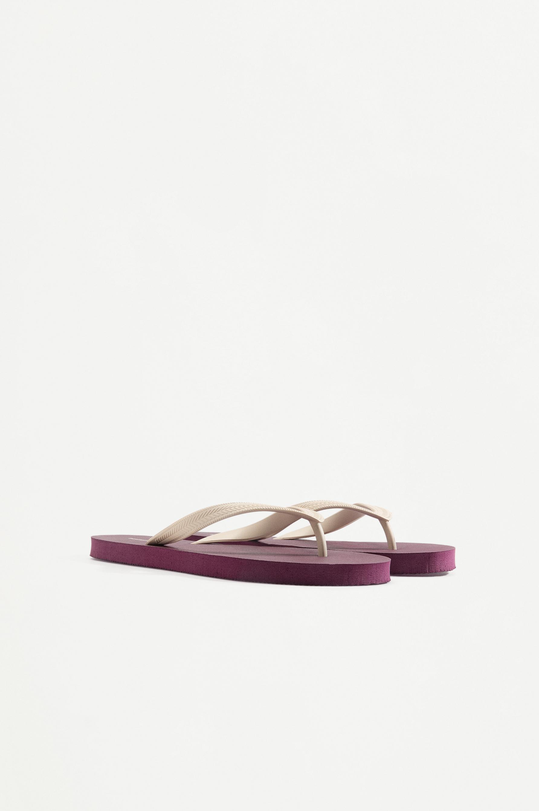 Stripes bath — BURGUNDY