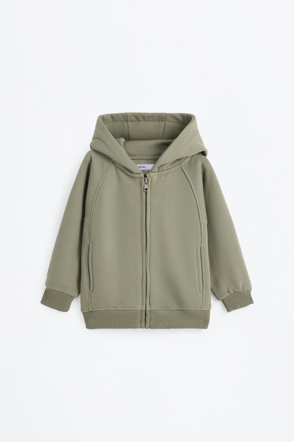 Plush hooded jacket