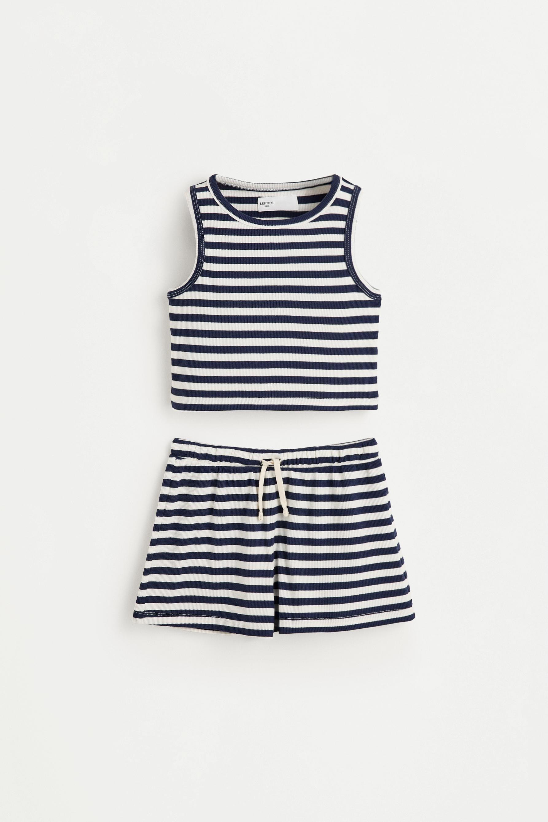 Top and shorts co-ord — NAVY
