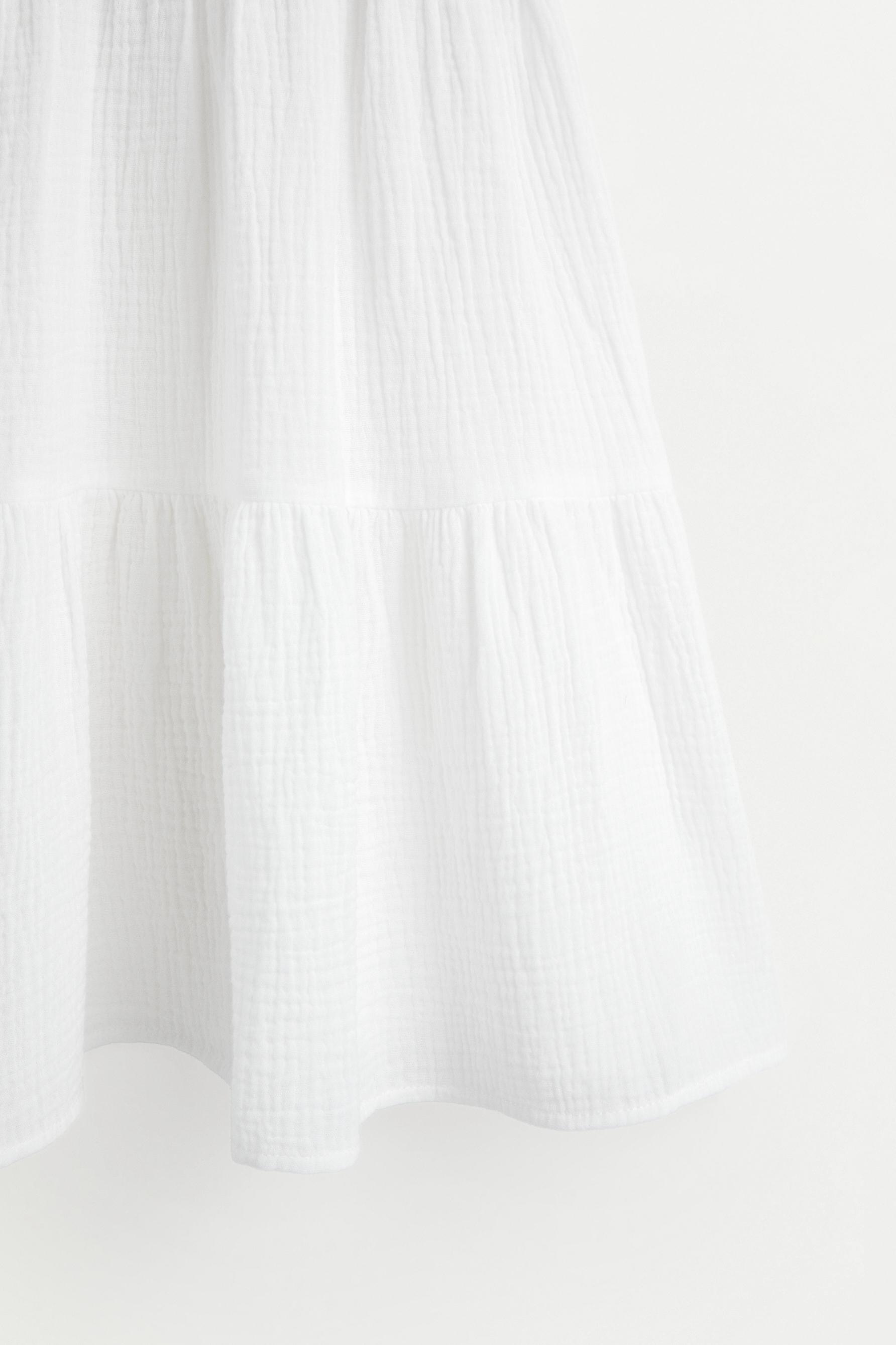 Contrast dress — WHITE