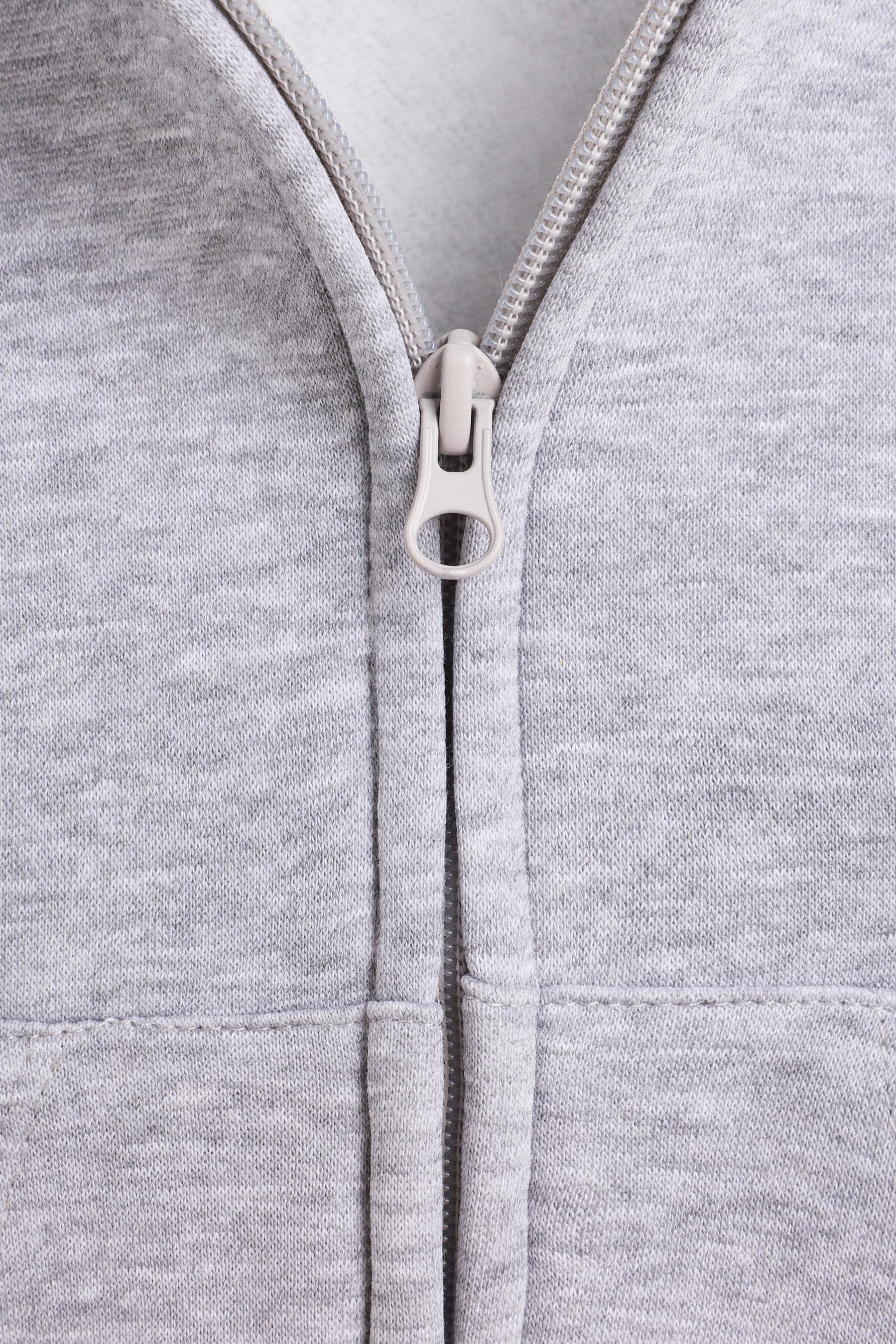 Zip-up sweatshirt — GREY MARL