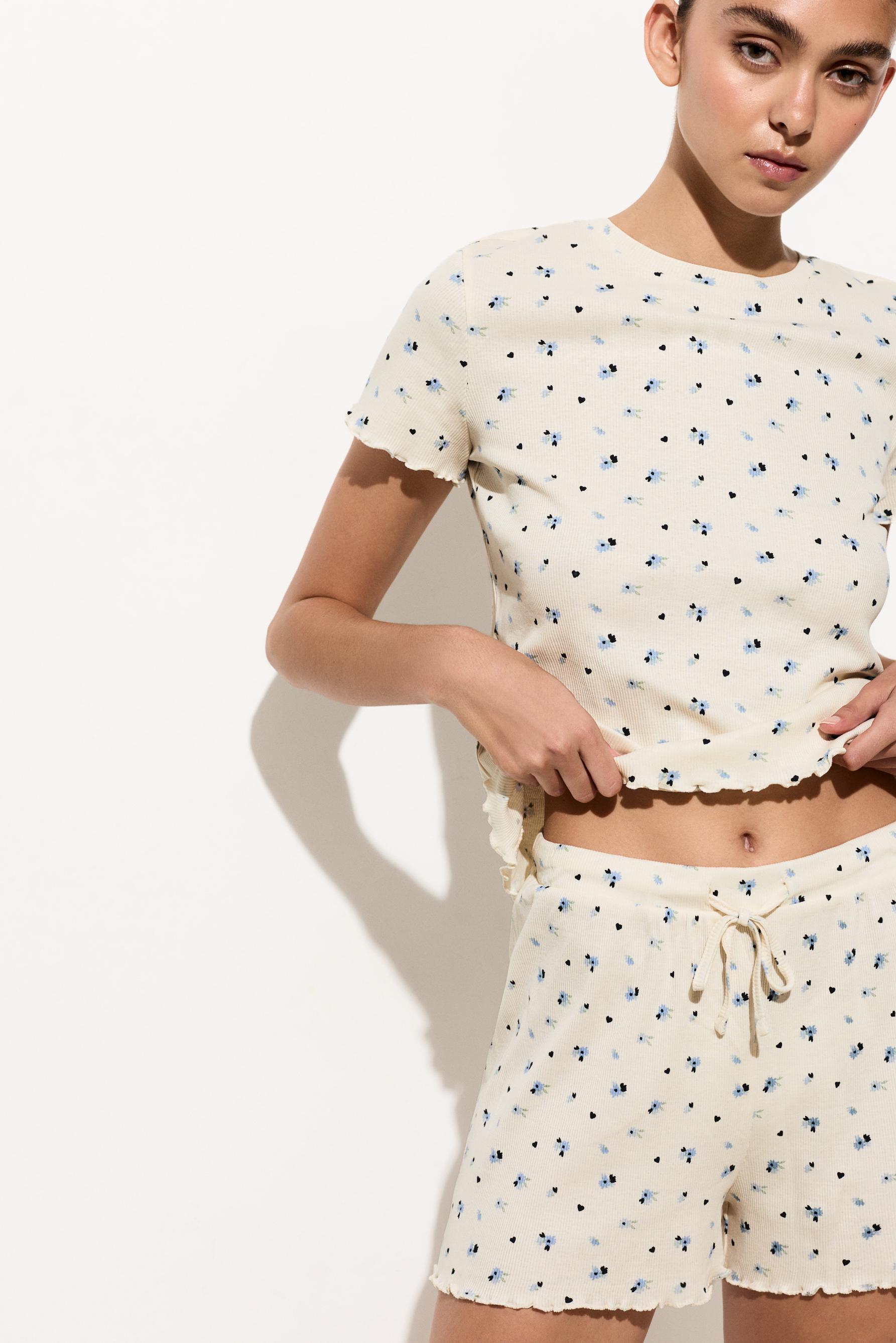 Short printed pyjamas — ECRU