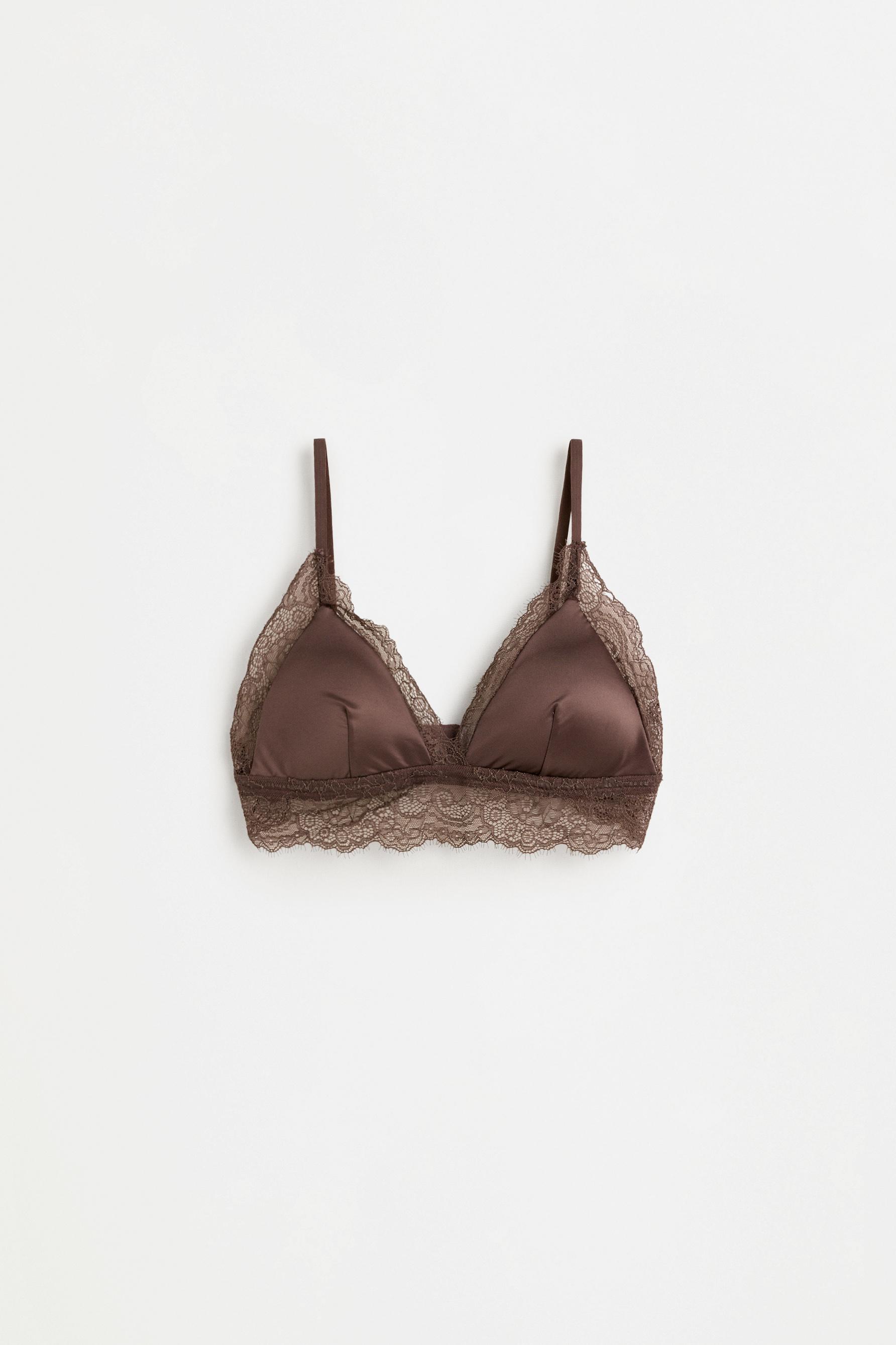 Satin Lace Bra (Pack of 2) — VANILLA
