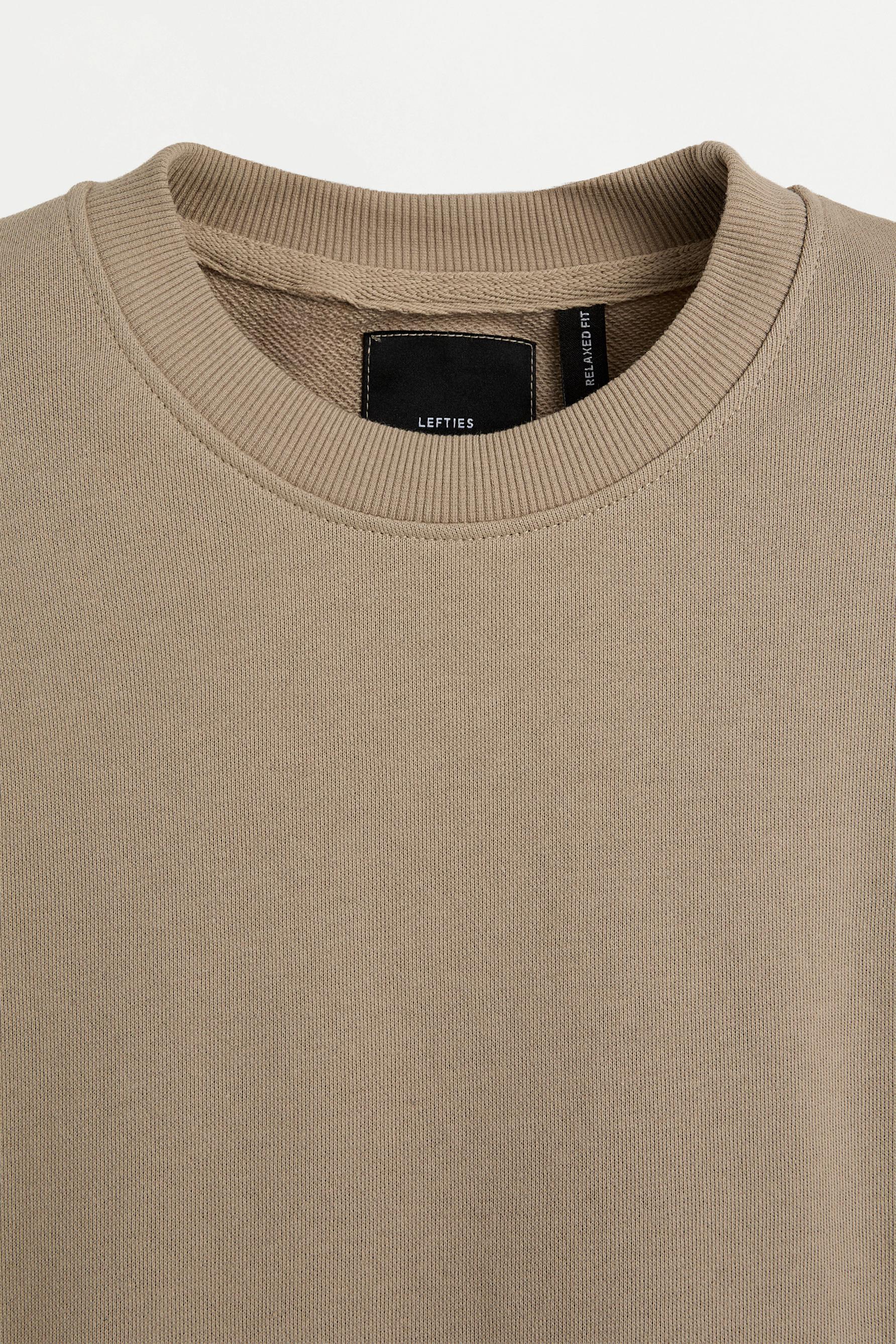Short sleeve sweatshirt — PALE SAND