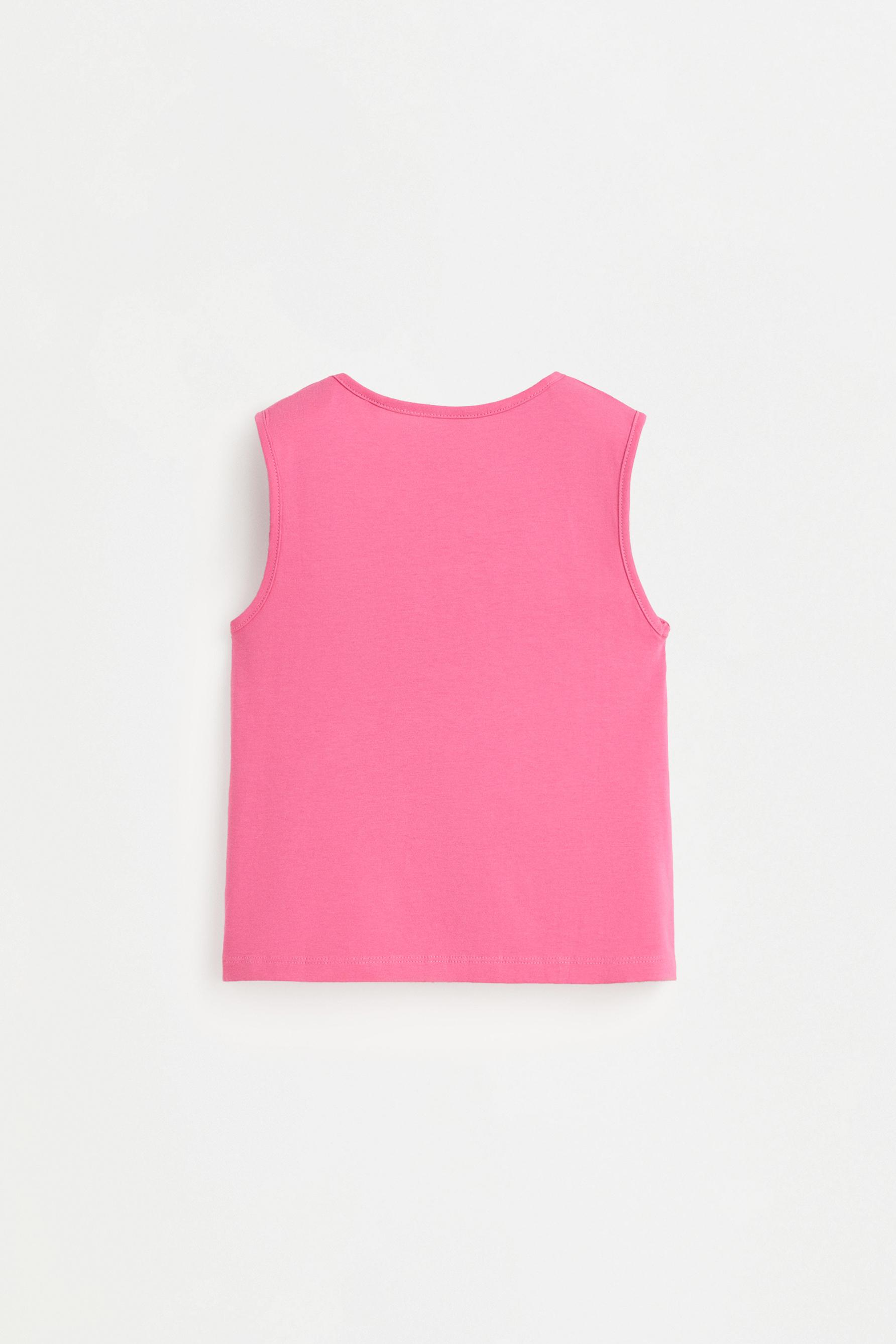 SmileyWorld® Sleeveless T-shirt — PINK