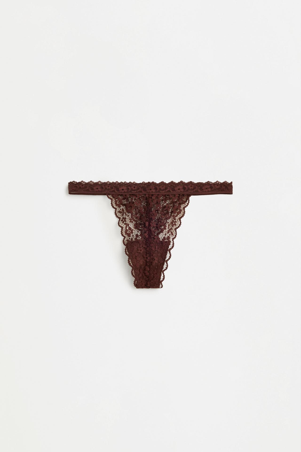2-pack of lace thongs — WHITE