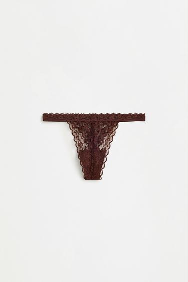 2-pack of lace thongs — WHITE 7