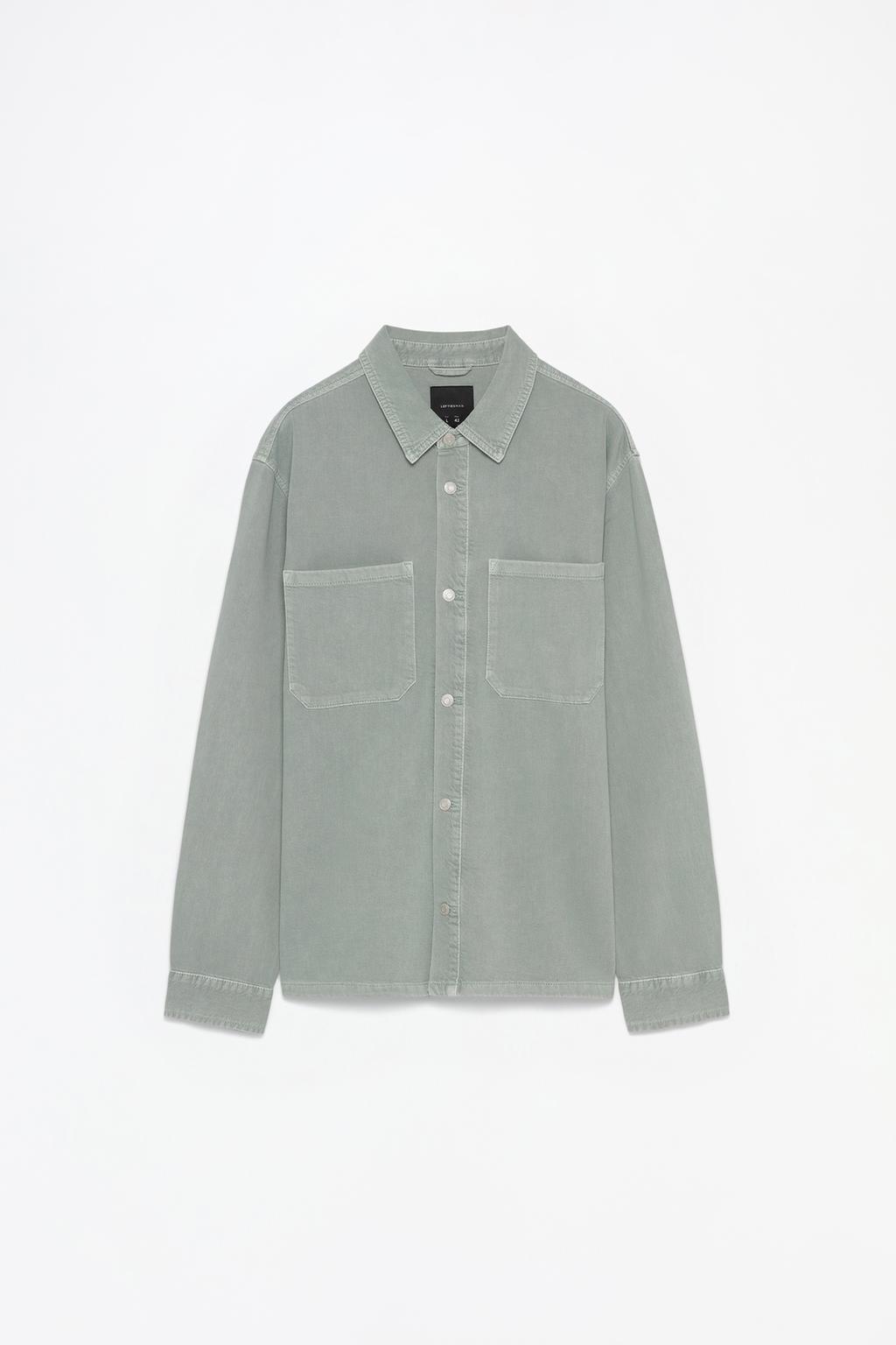 Denim overshirt with pockets