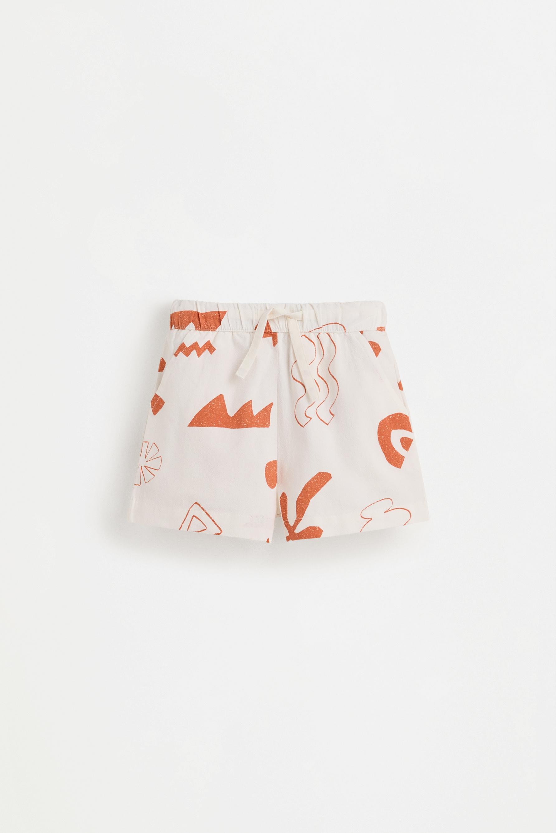 Printed shirt and Bermuda shorts set — ECRU (alternate view)