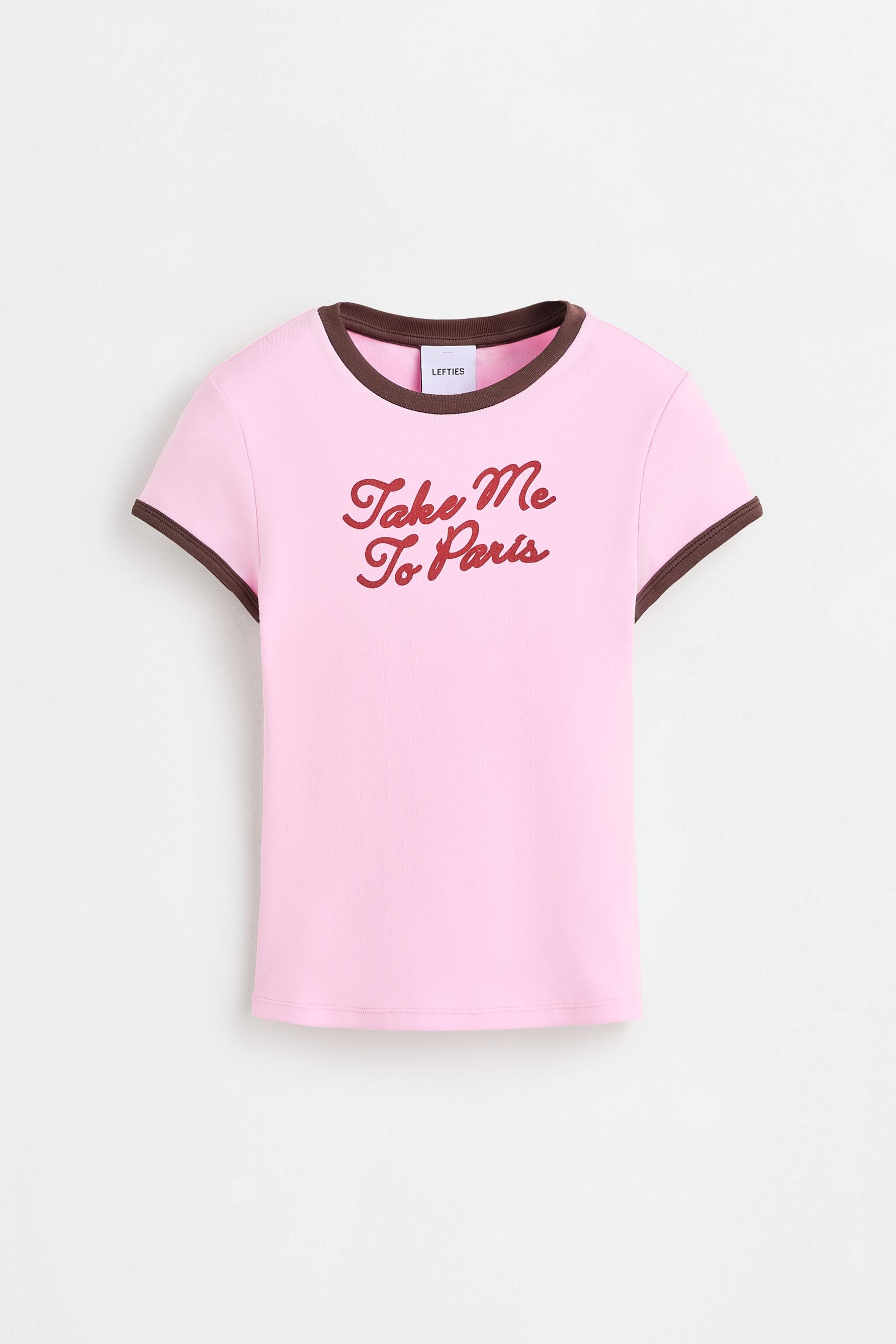 Printed T-shirt — PASTEL PINK