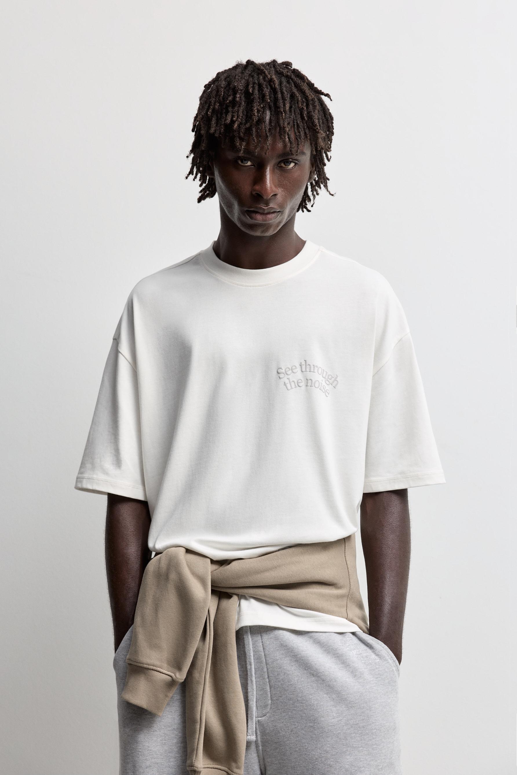 Oversize printed T-shirt — OFF WHITE