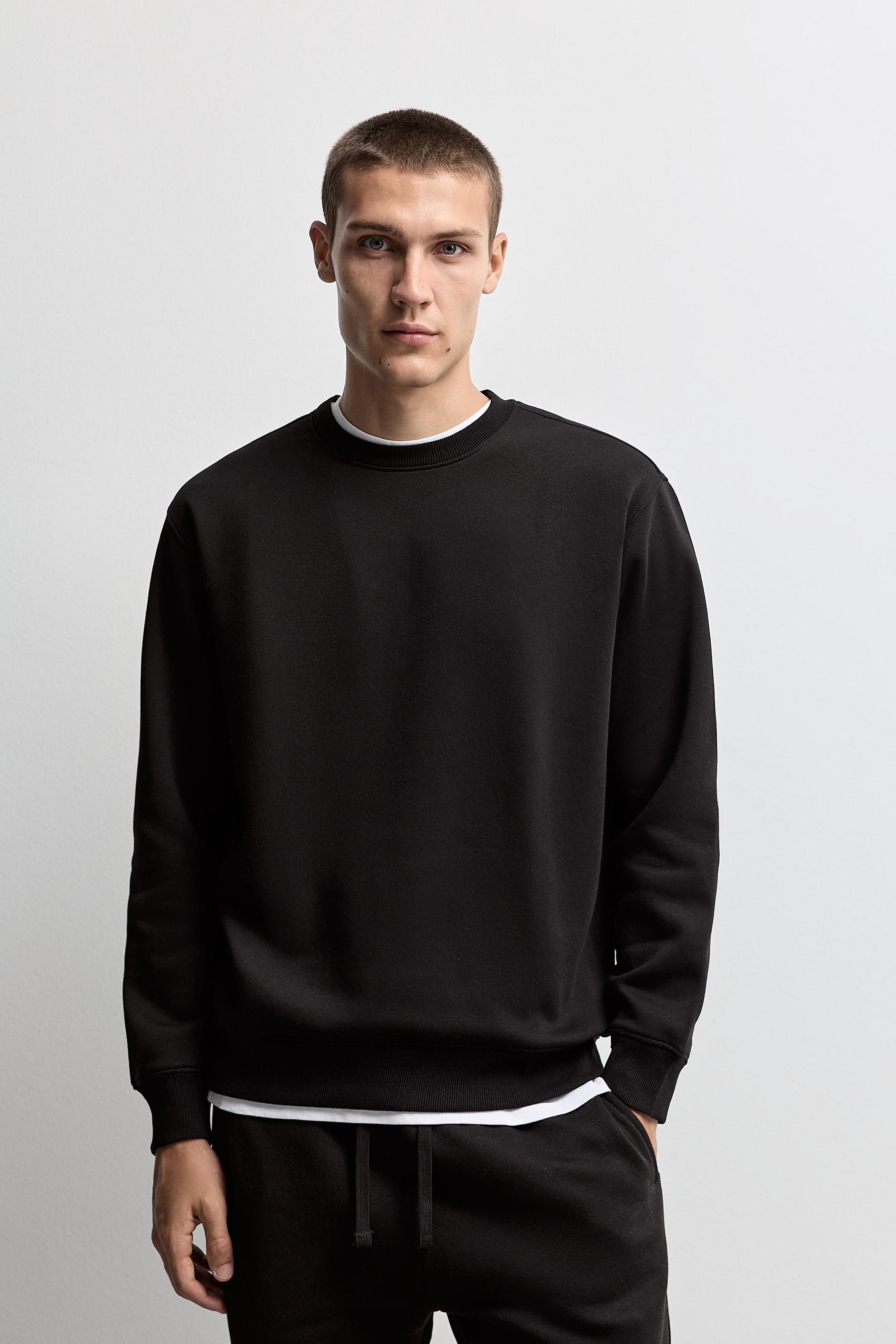 Basic sweatshirt — BLACK
