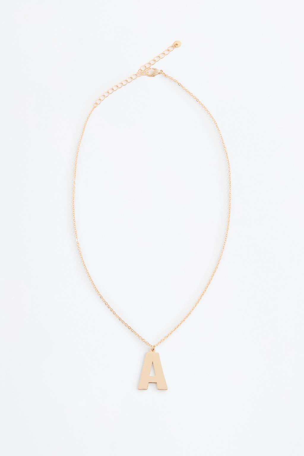 Letter A necklace