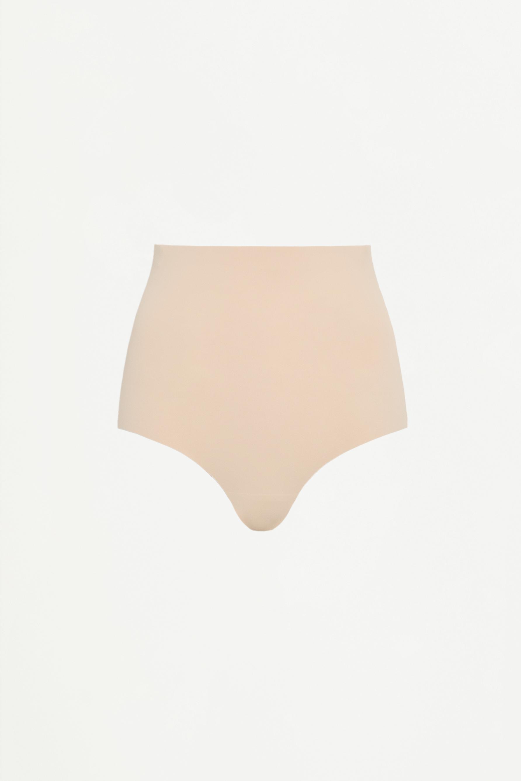 High-waist shaper briefs — ECRU