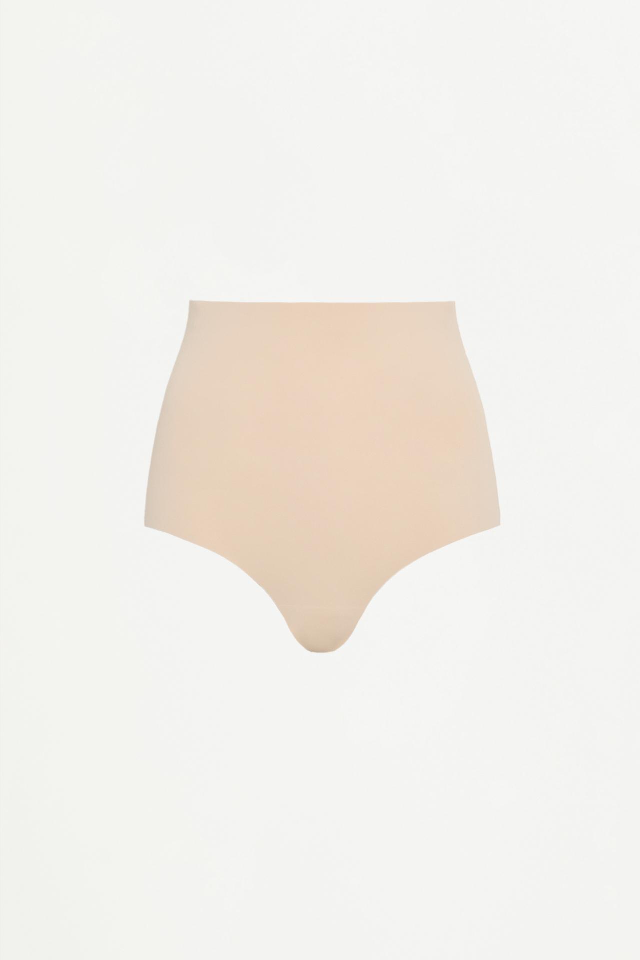High-waist shaper briefs — ECRU