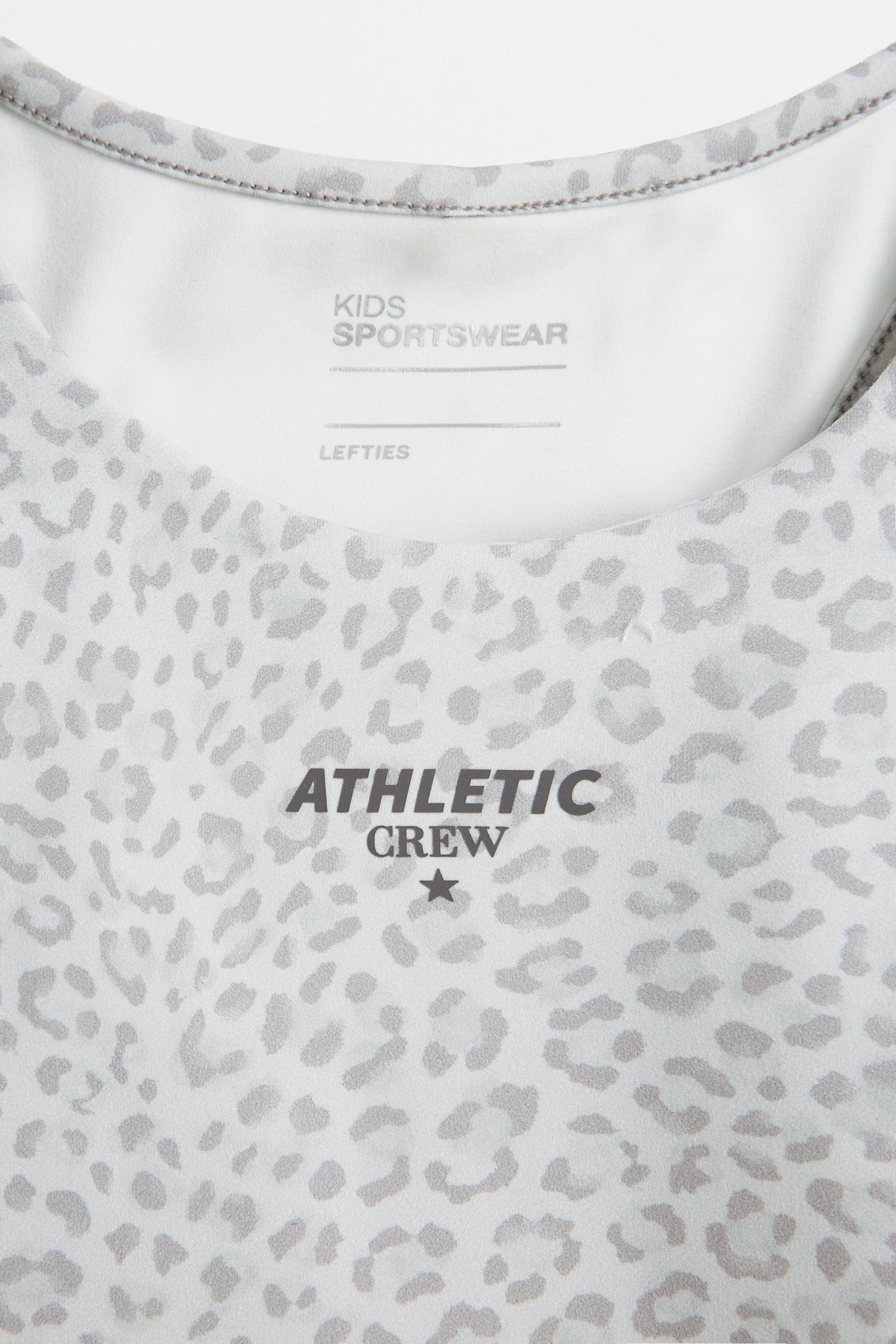 Printed sports top — GREY